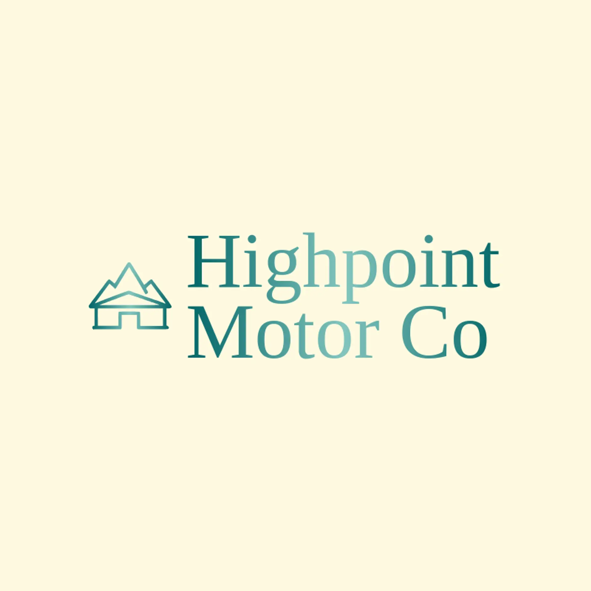Highpoint Motor Co logo for car dealership