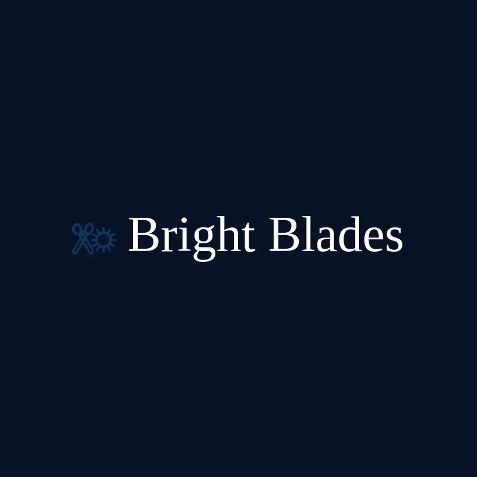 Bright Blades logo for scissors