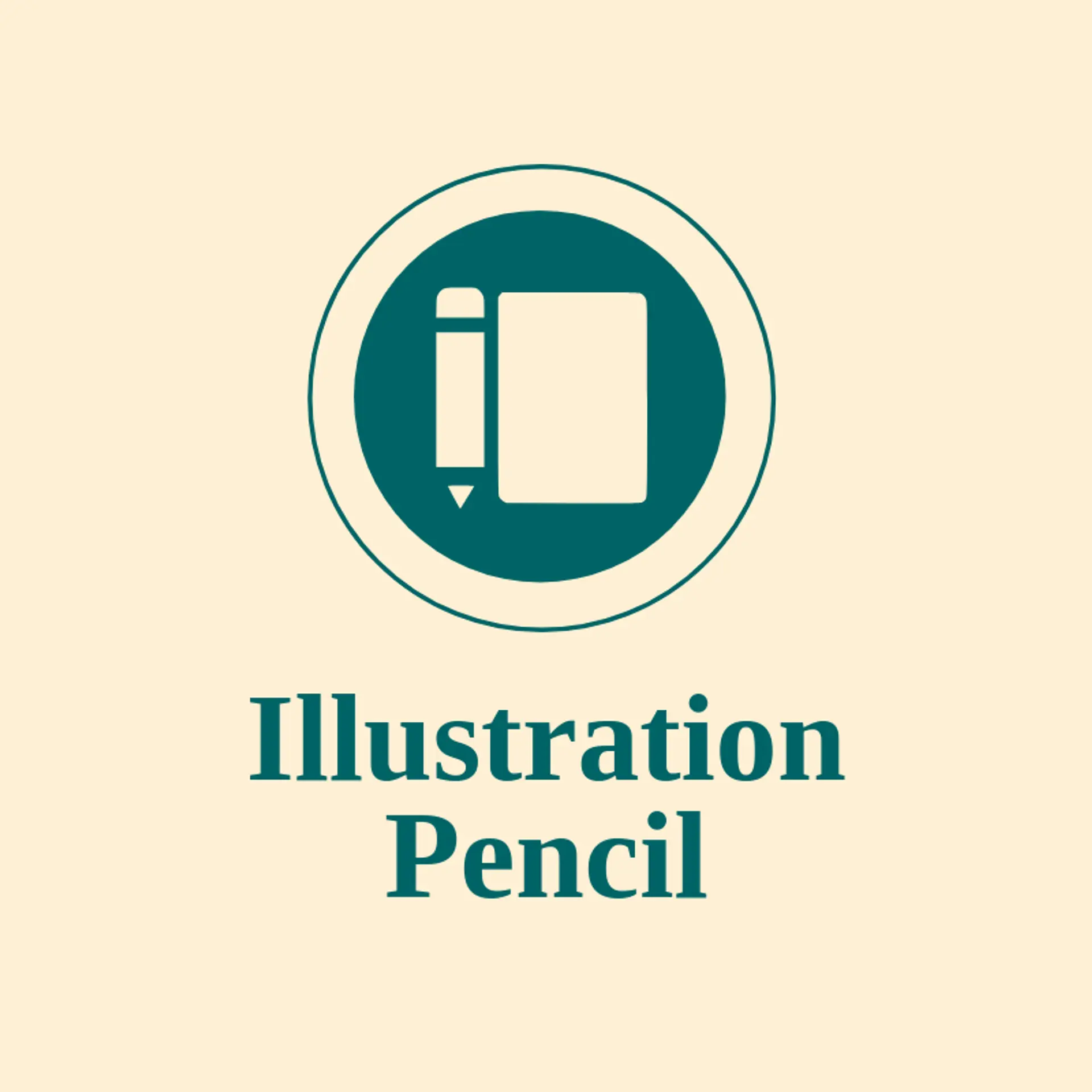 Illustration Pencil logo for illustration