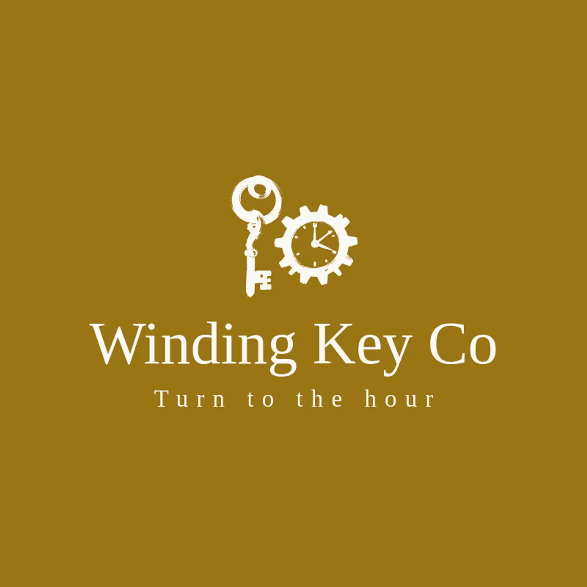 Winding Key Co logo for clock