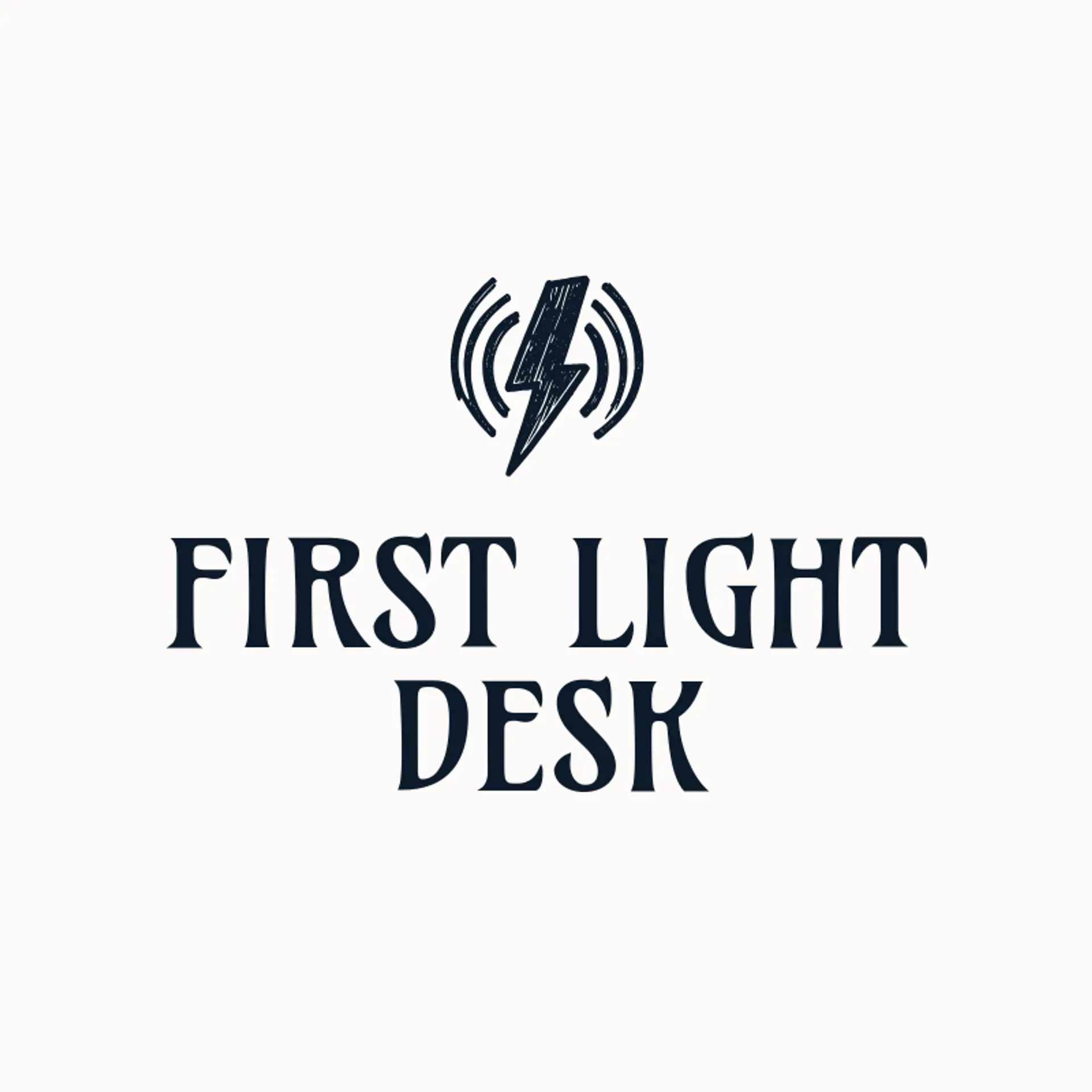 First Light Desk logo for news channel