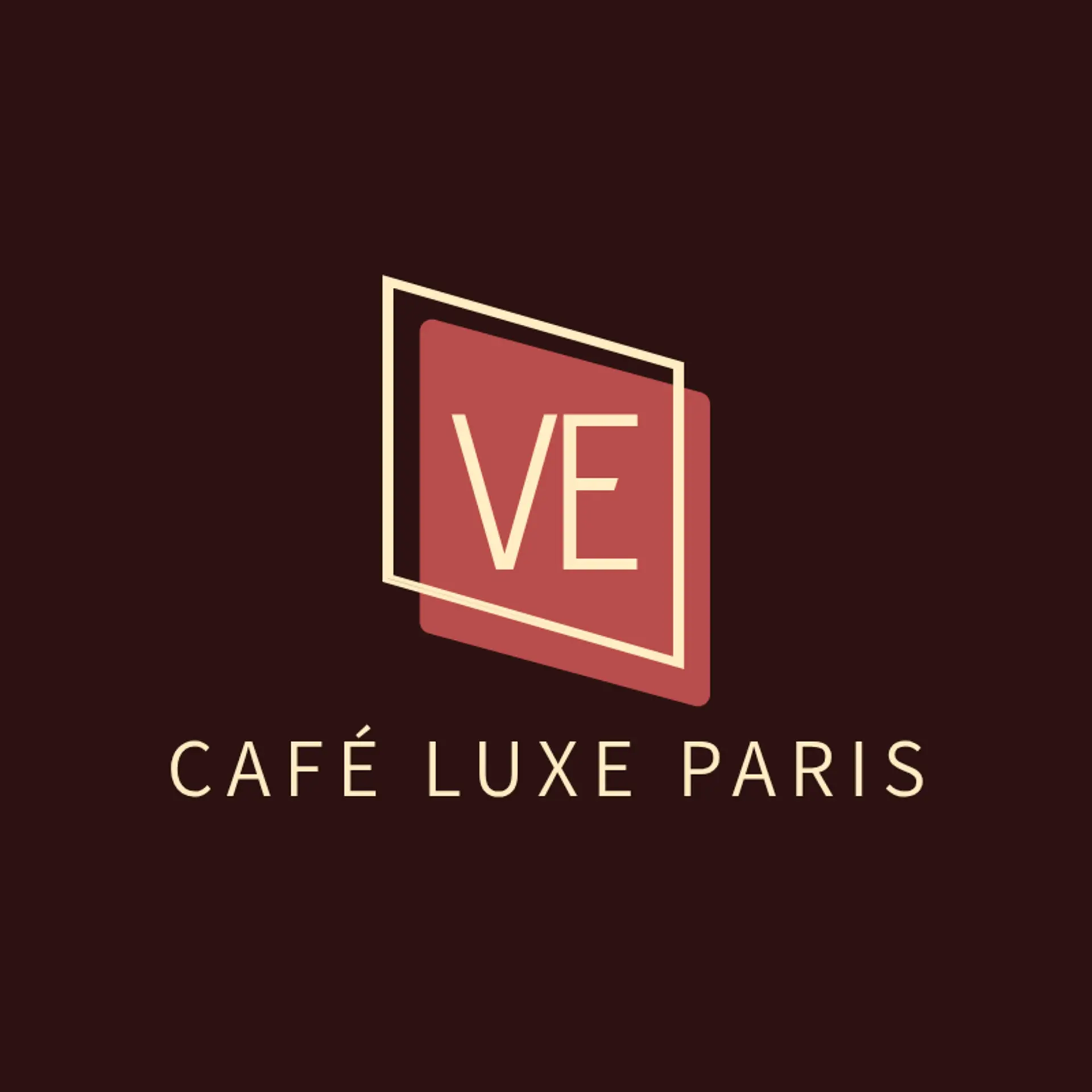 Café Luxe Paris logo for french cafe