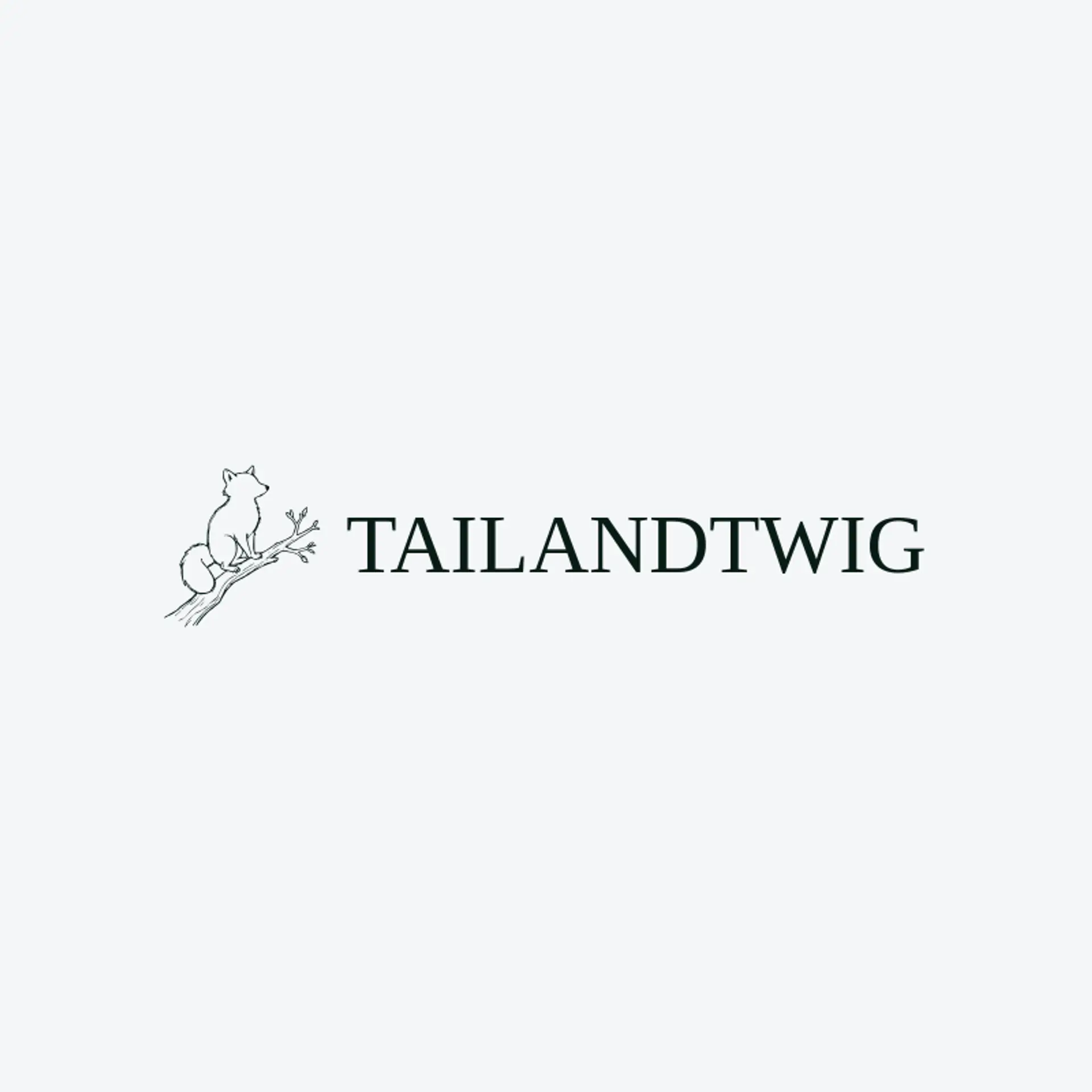 Tail And Twig logo for raccoon