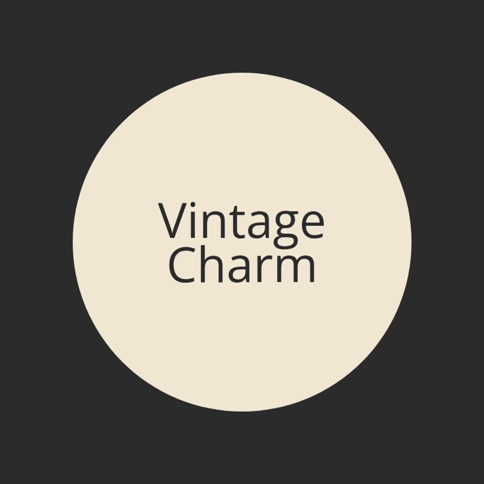 Vintage Charm logo for classic fashion
