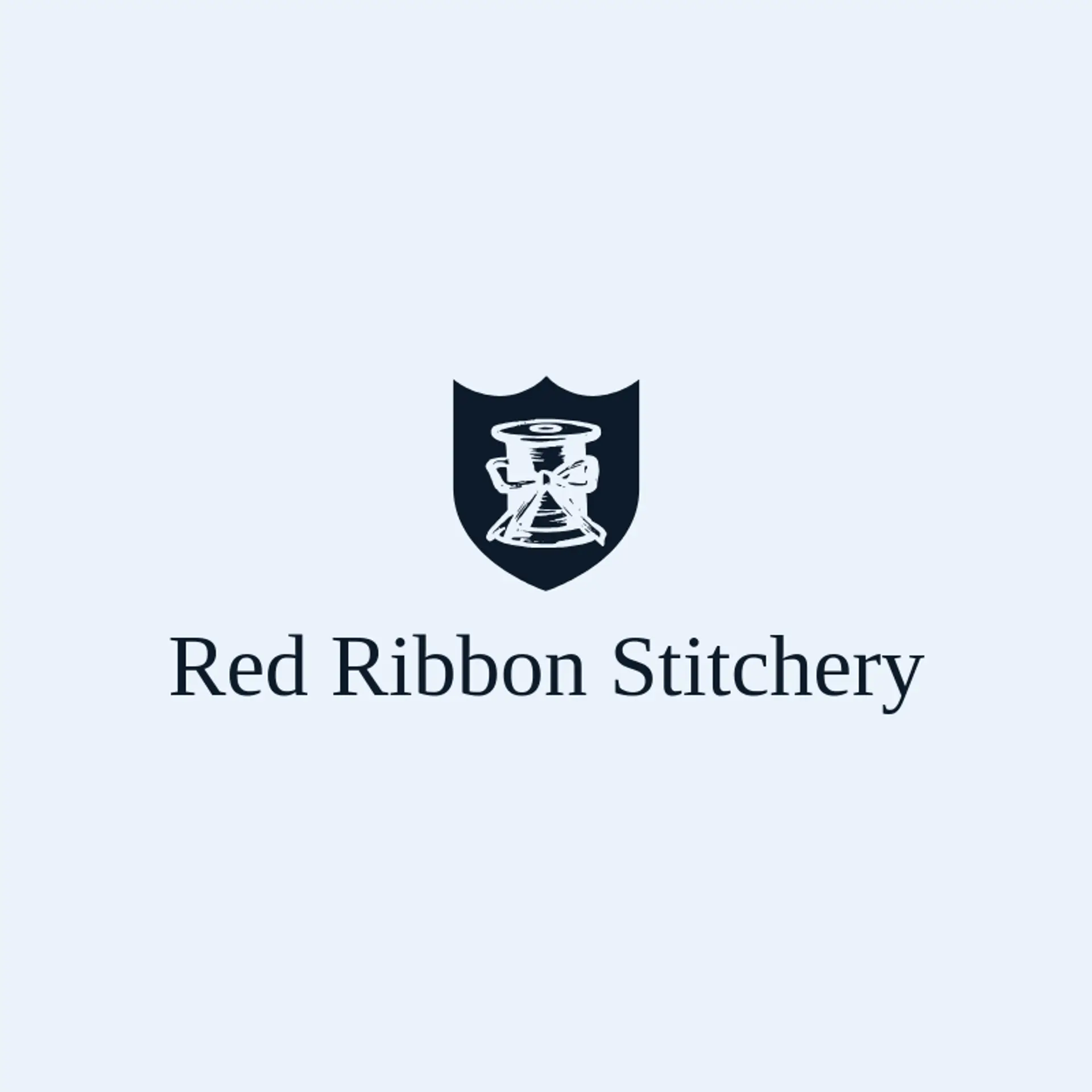 Red Ribbon Stitchery logo for sewing