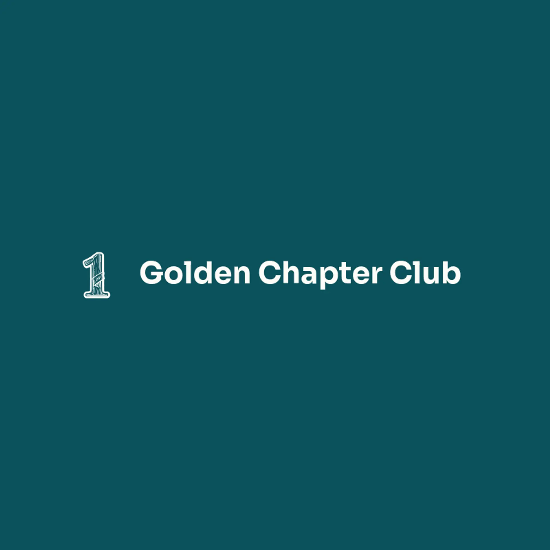 Golden Chapter Club logo for anniversary