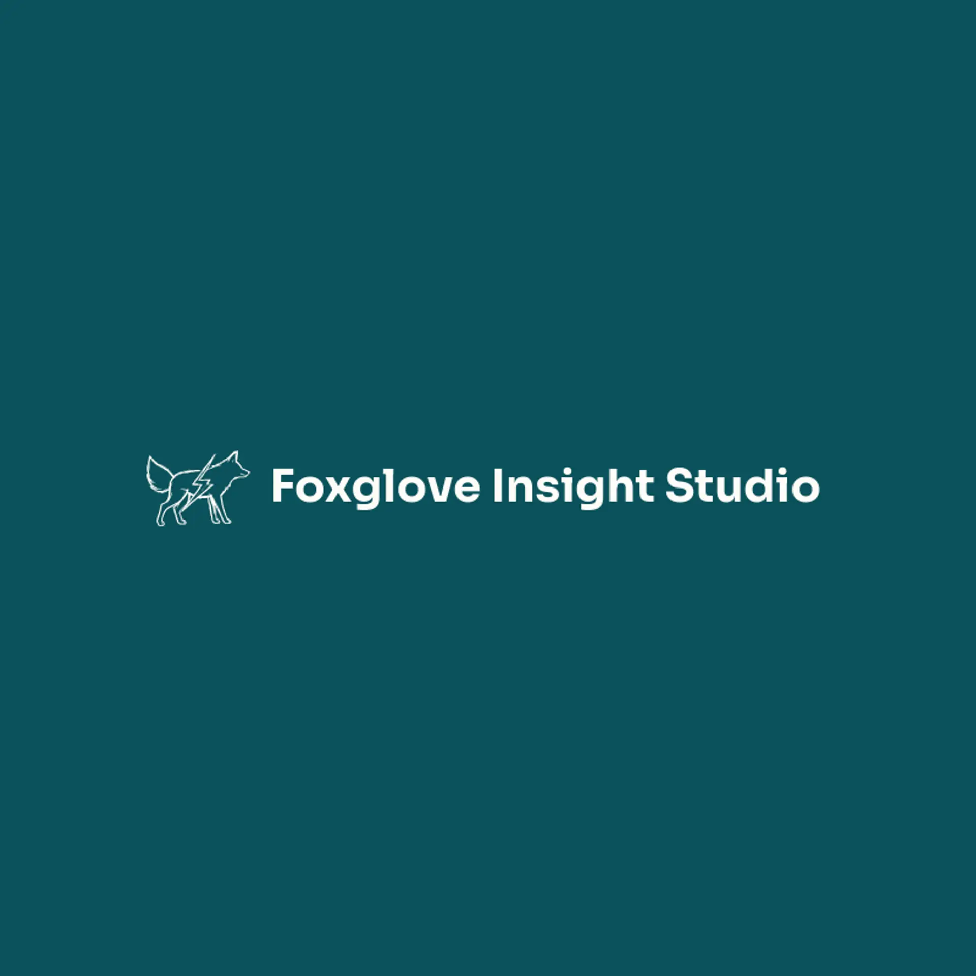 Foxglove Insight Studio logo for negative space