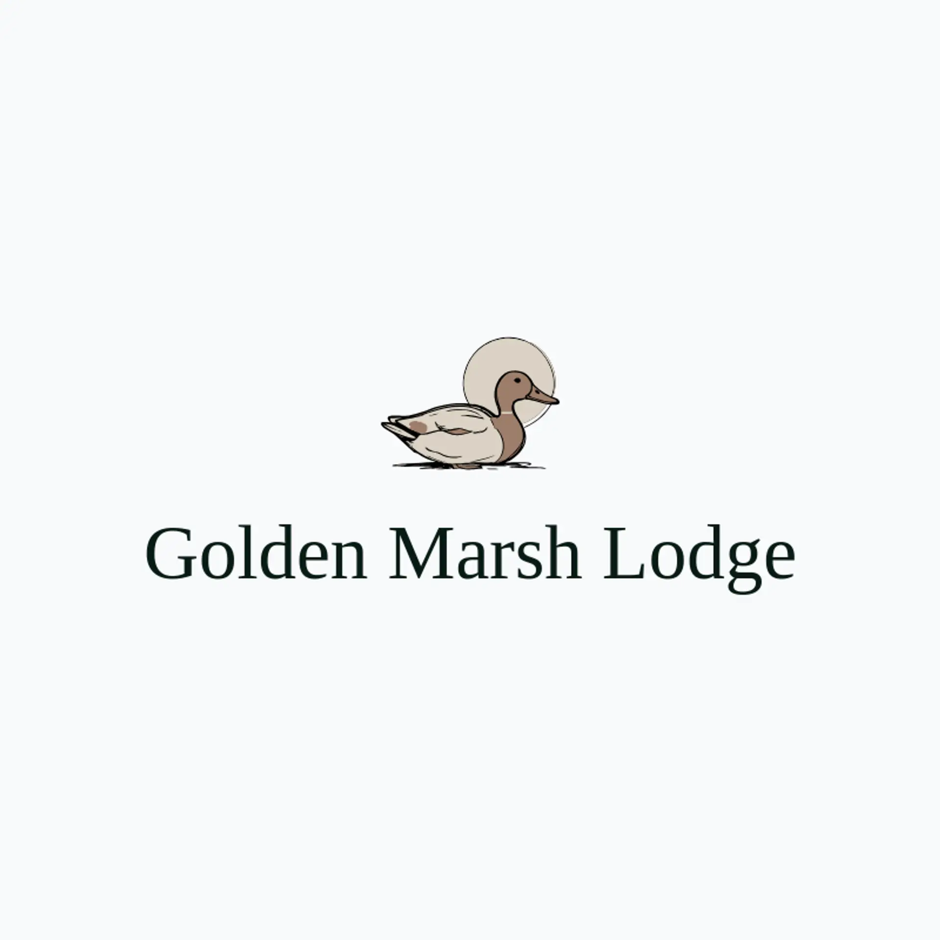 Golden Marsh Lodge logo for duck hunting