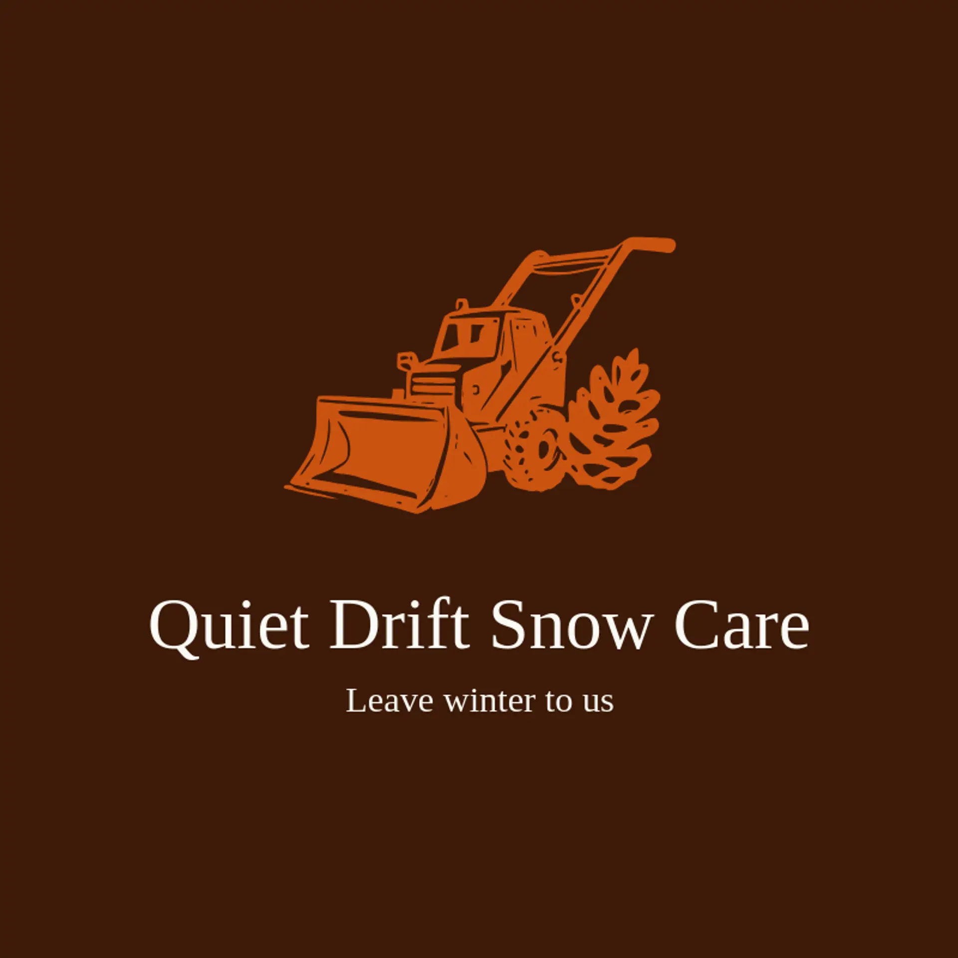 Quiet Drift Snow Care logo for snow removal
