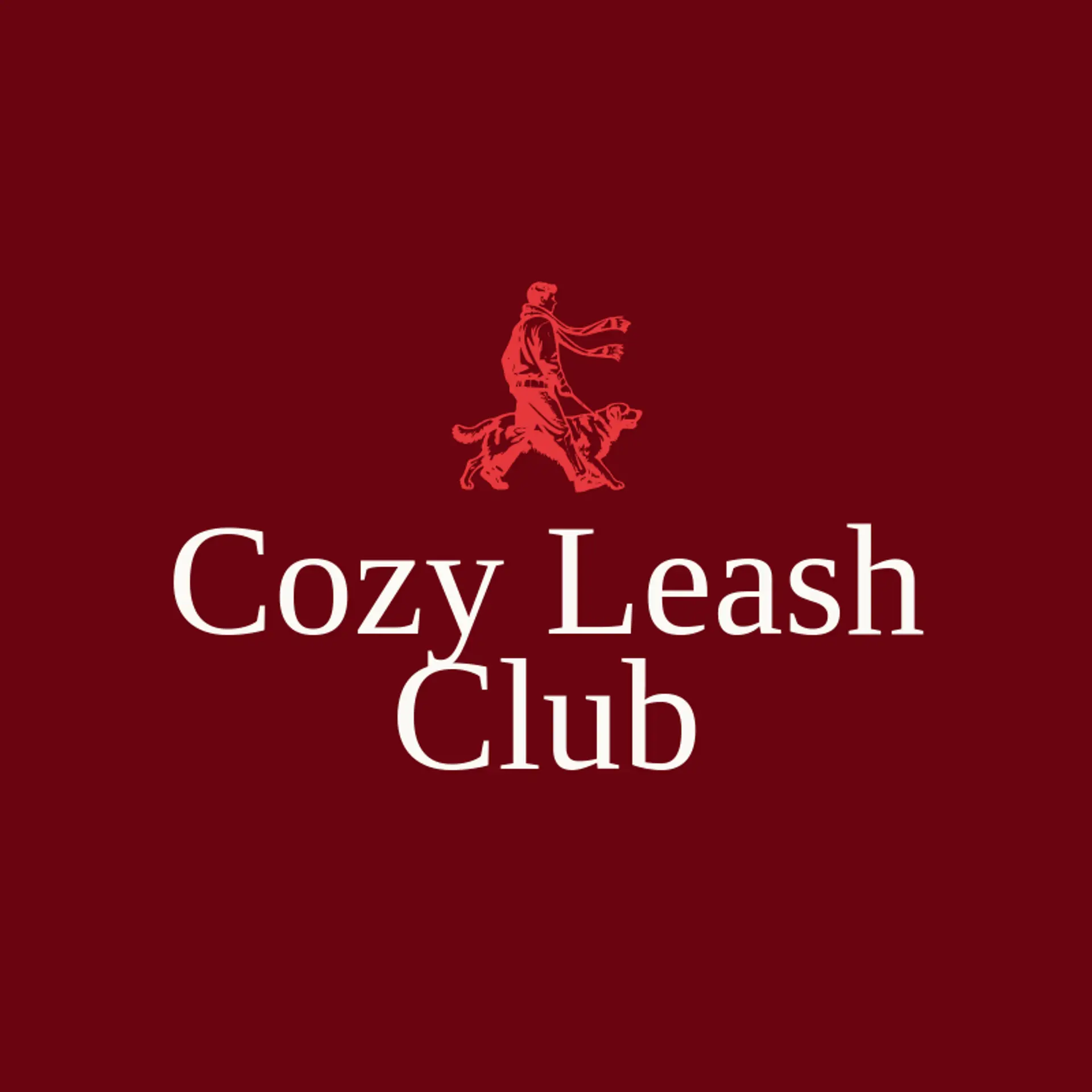 Cozy Leash Club logo for dog walking