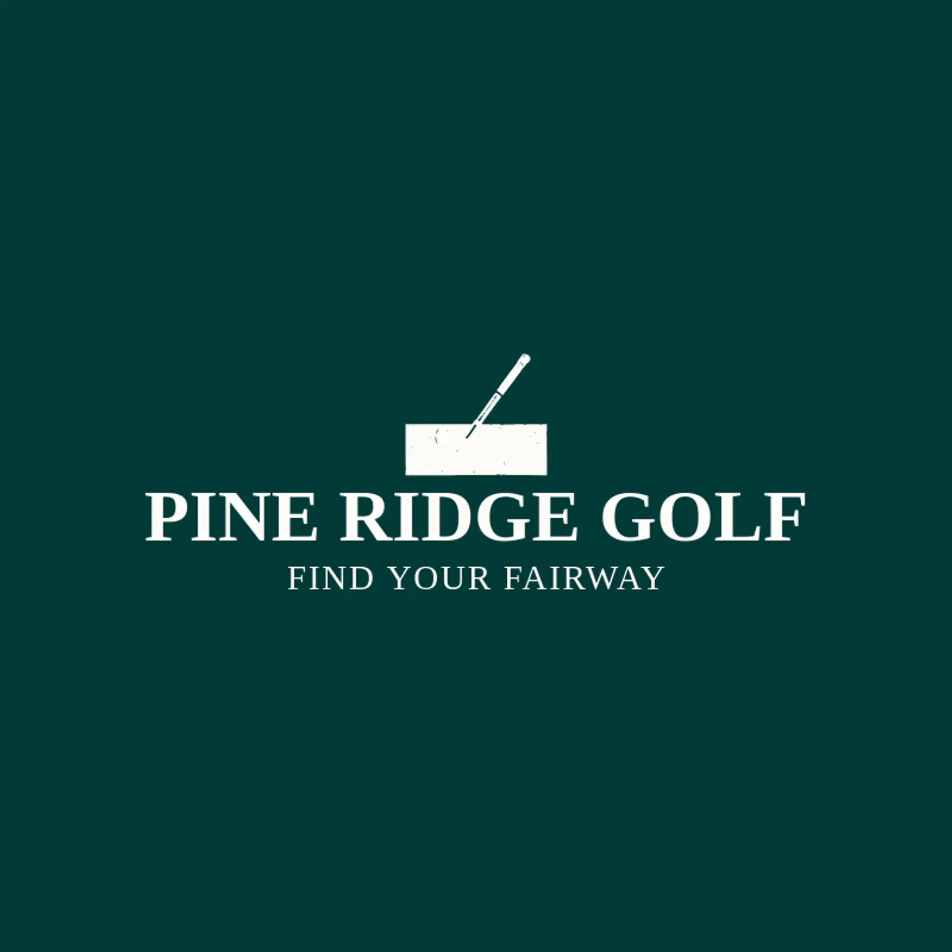 Pine Ridge Golf logo for golf course