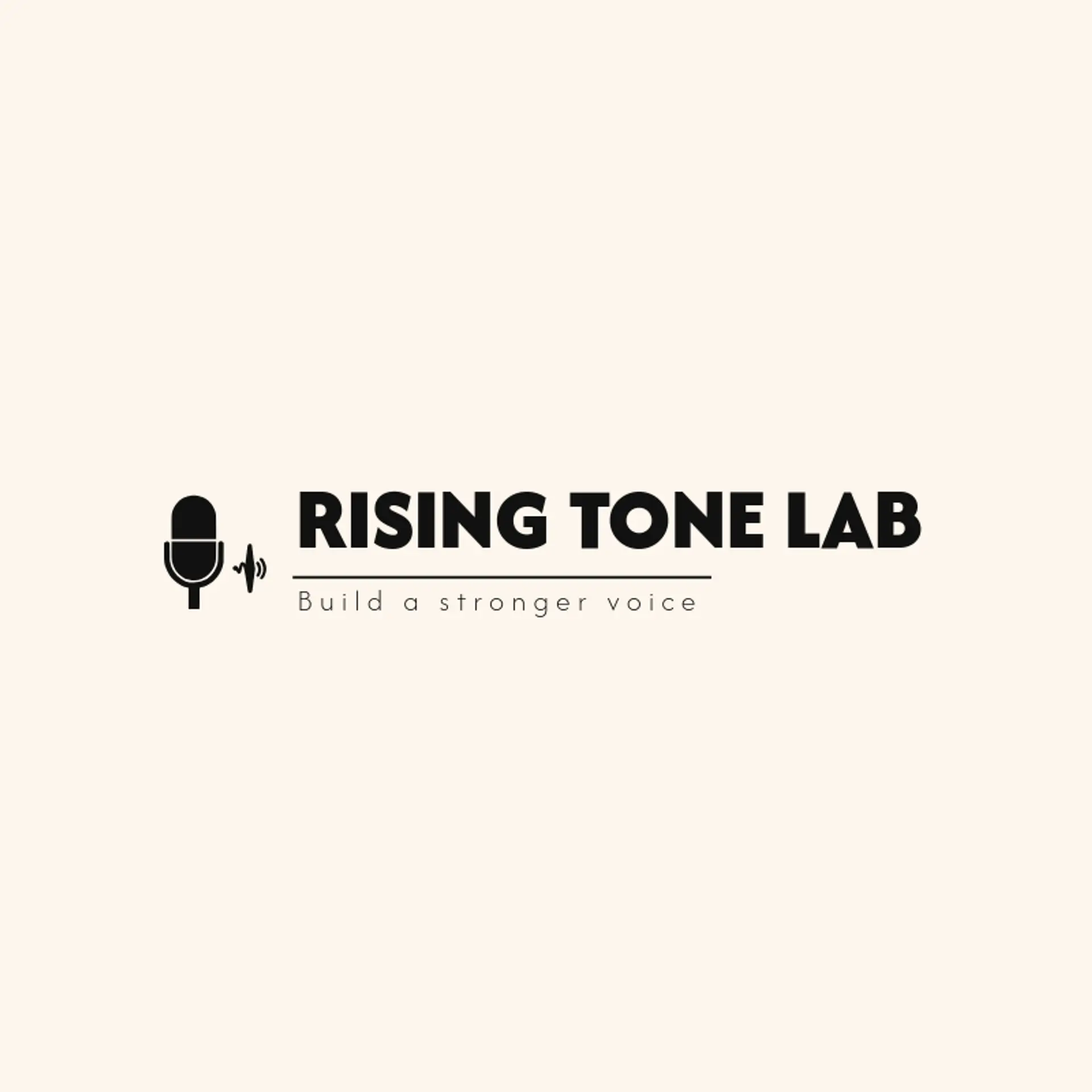 Rising Tone Lab logo for microphone