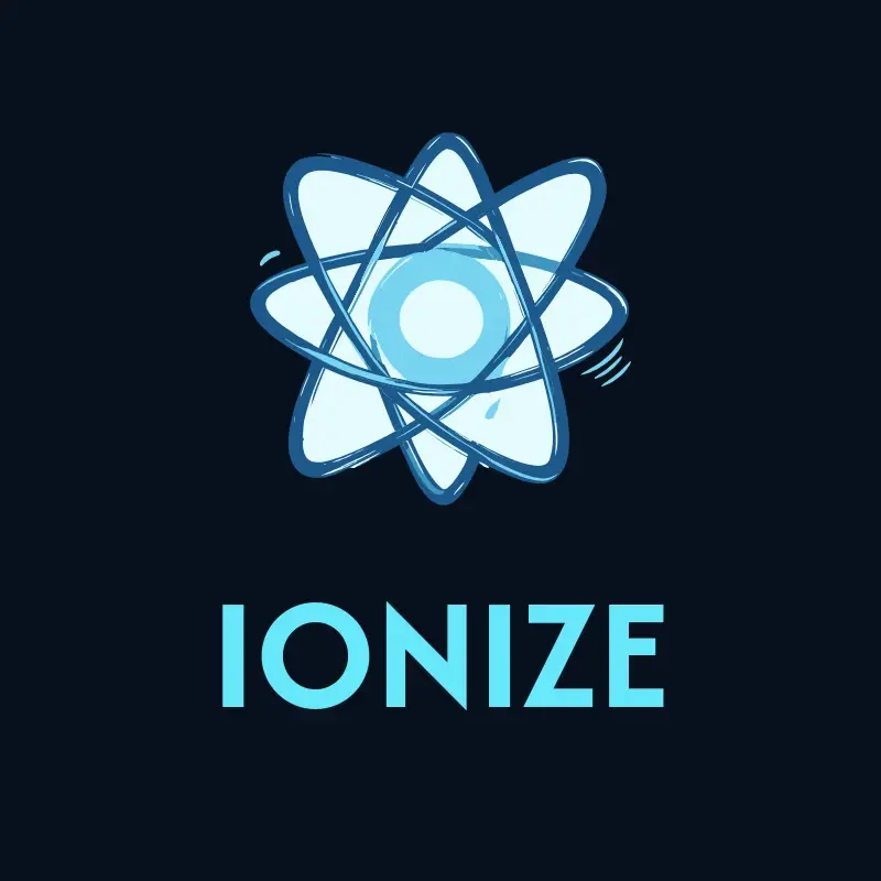 The electrical name Ionize as a branded logo with a color icon