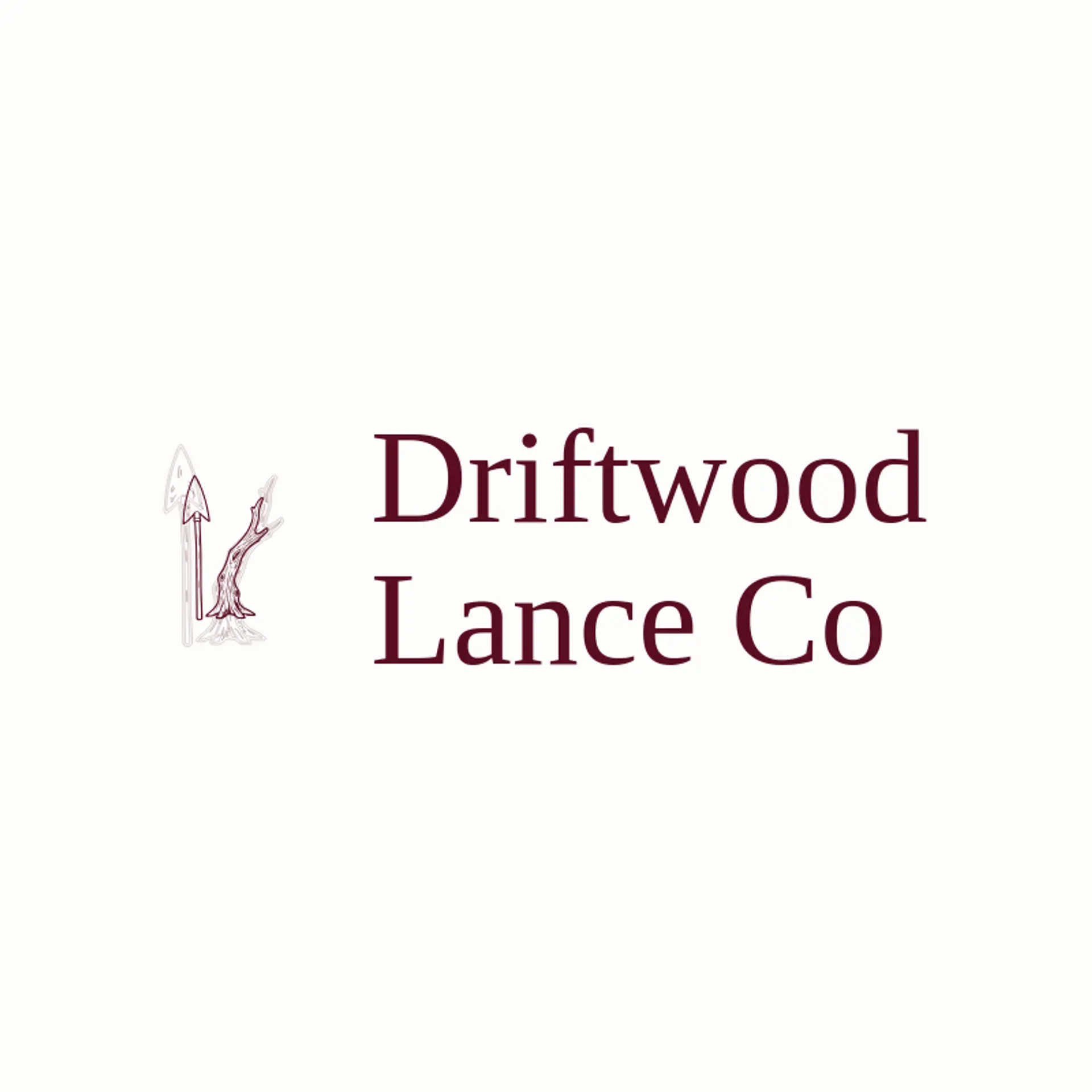 Driftwood Lance Co logo for spear