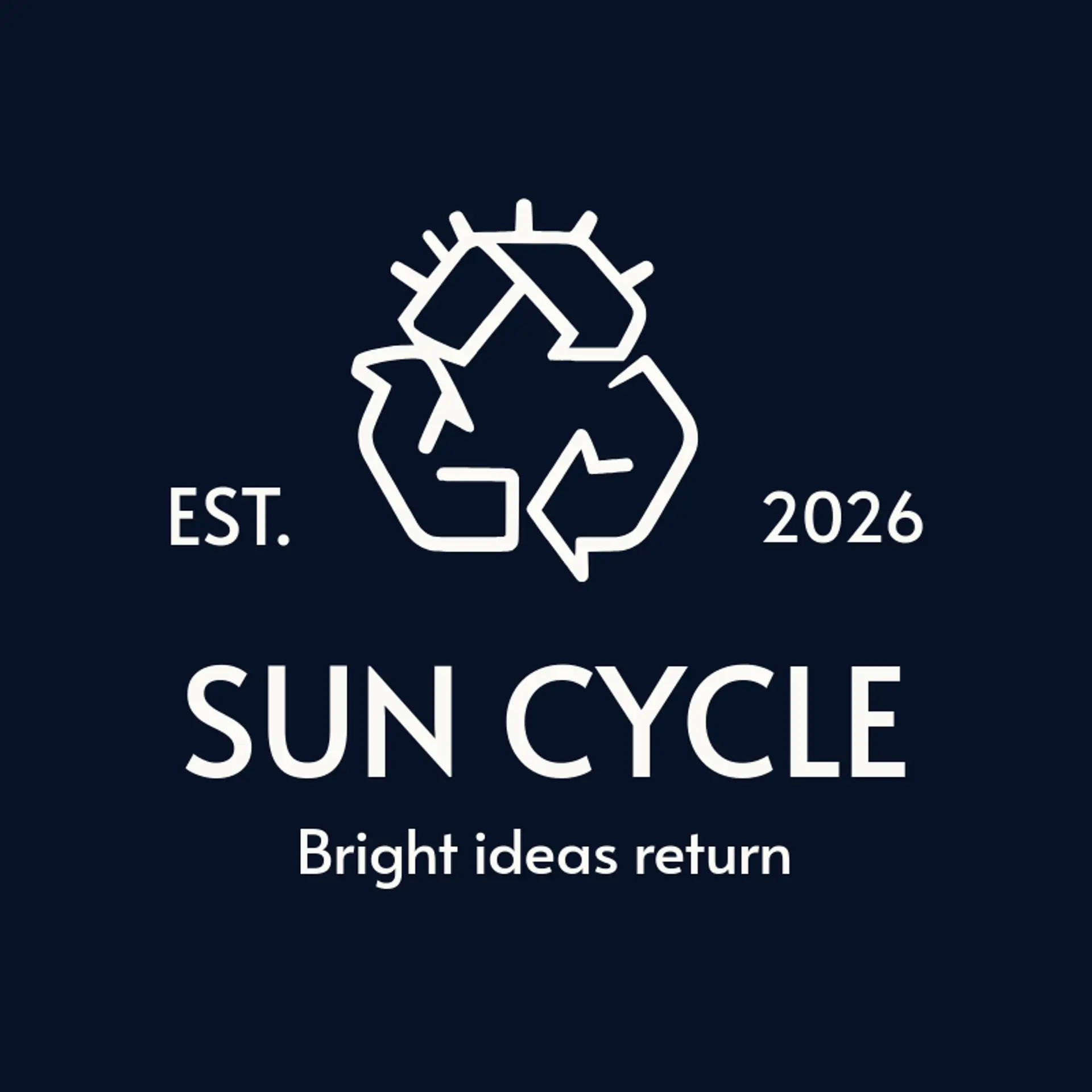 Sun Cycle logo for recycling