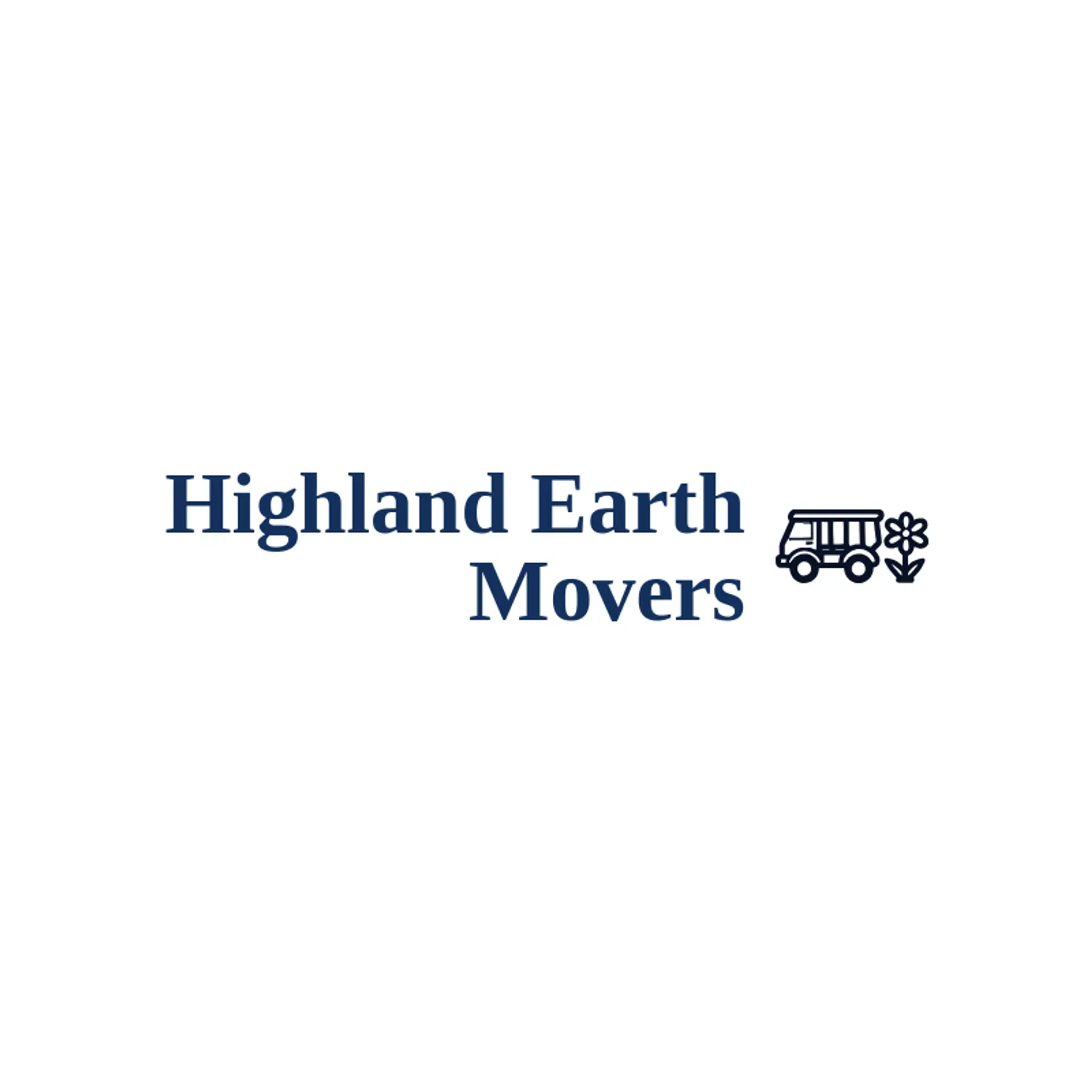 Highland Earth Movers logo for dump truck