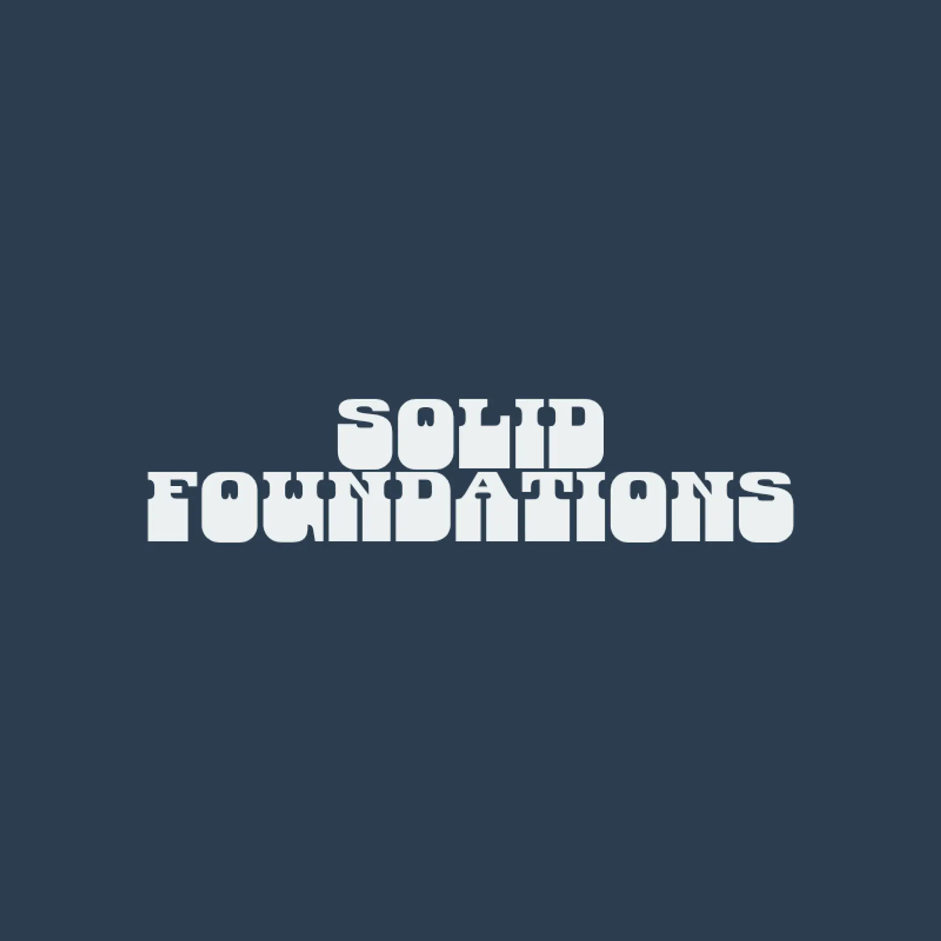 Solid Foundations logo for construction business