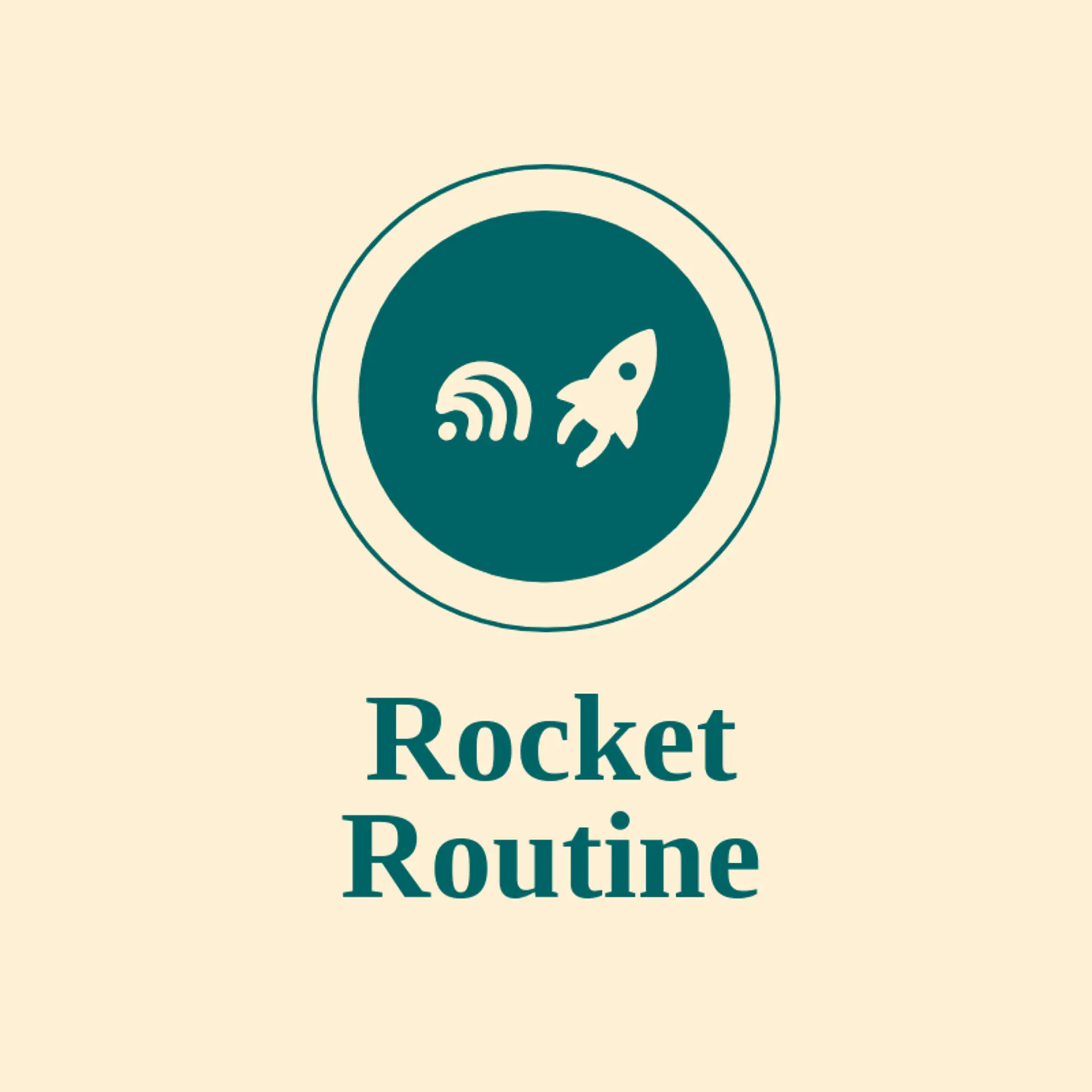 Rocket Routine logo for streamer