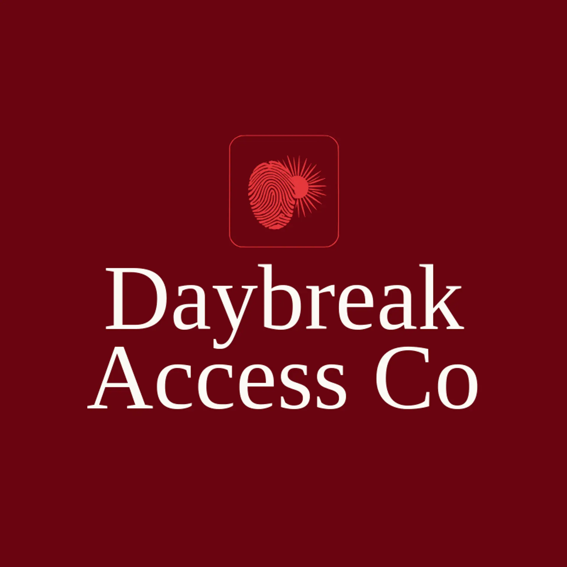 Daybreak Access Co logo for fingerprint