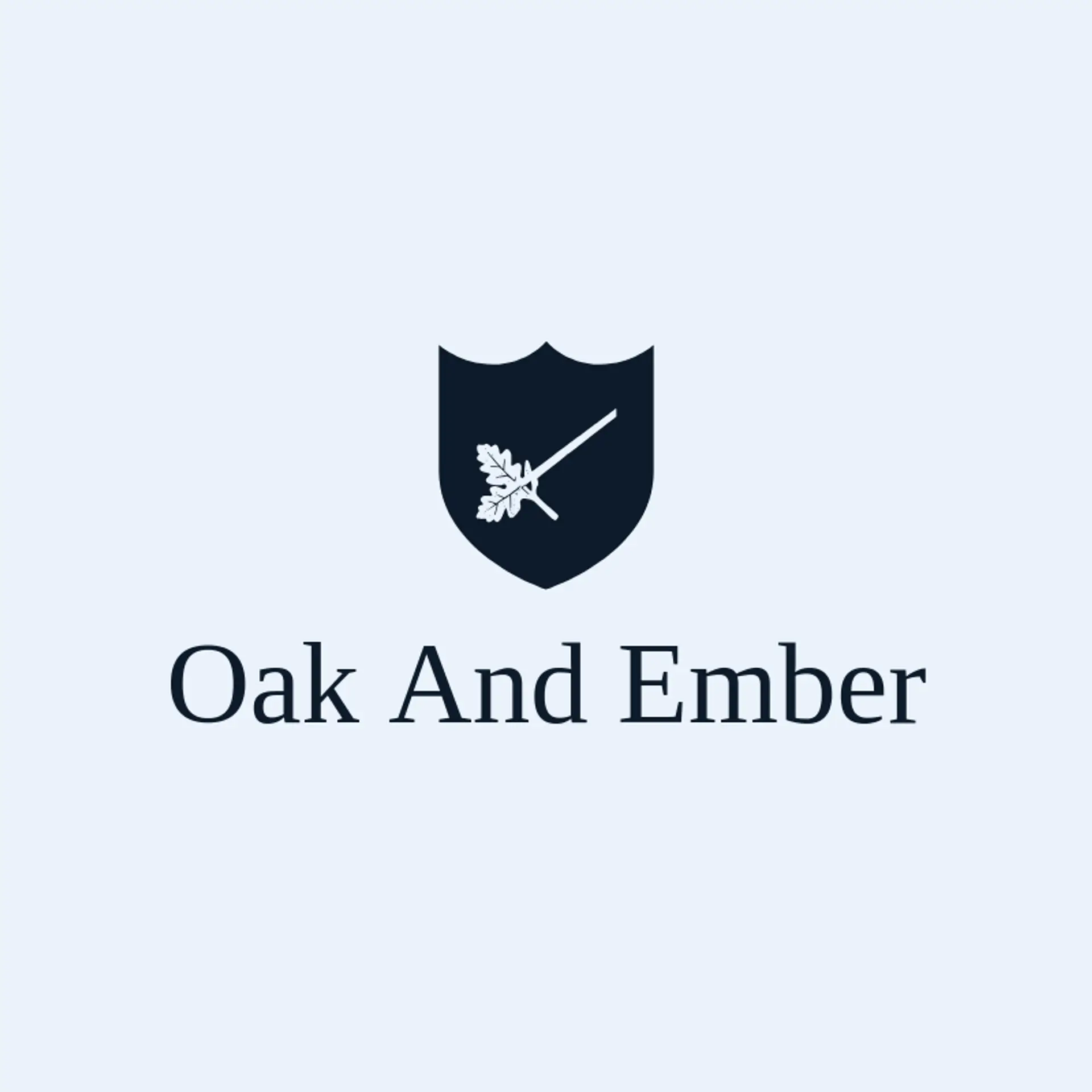 Oak and Ember logo for laser engraving