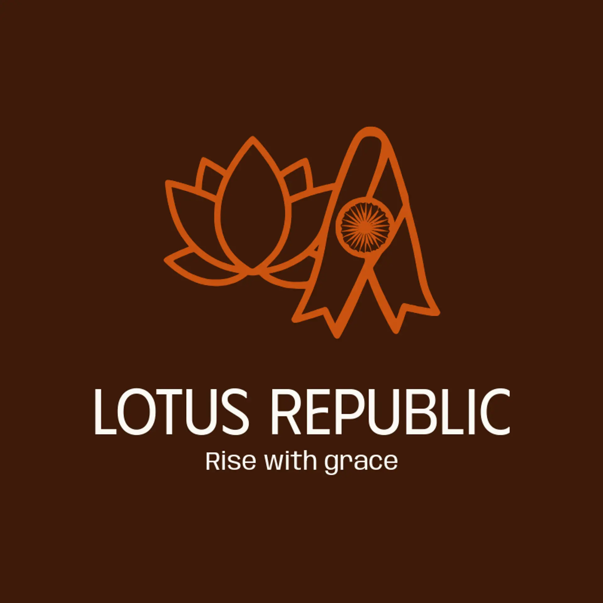 Lotus Republic logo for indian flag