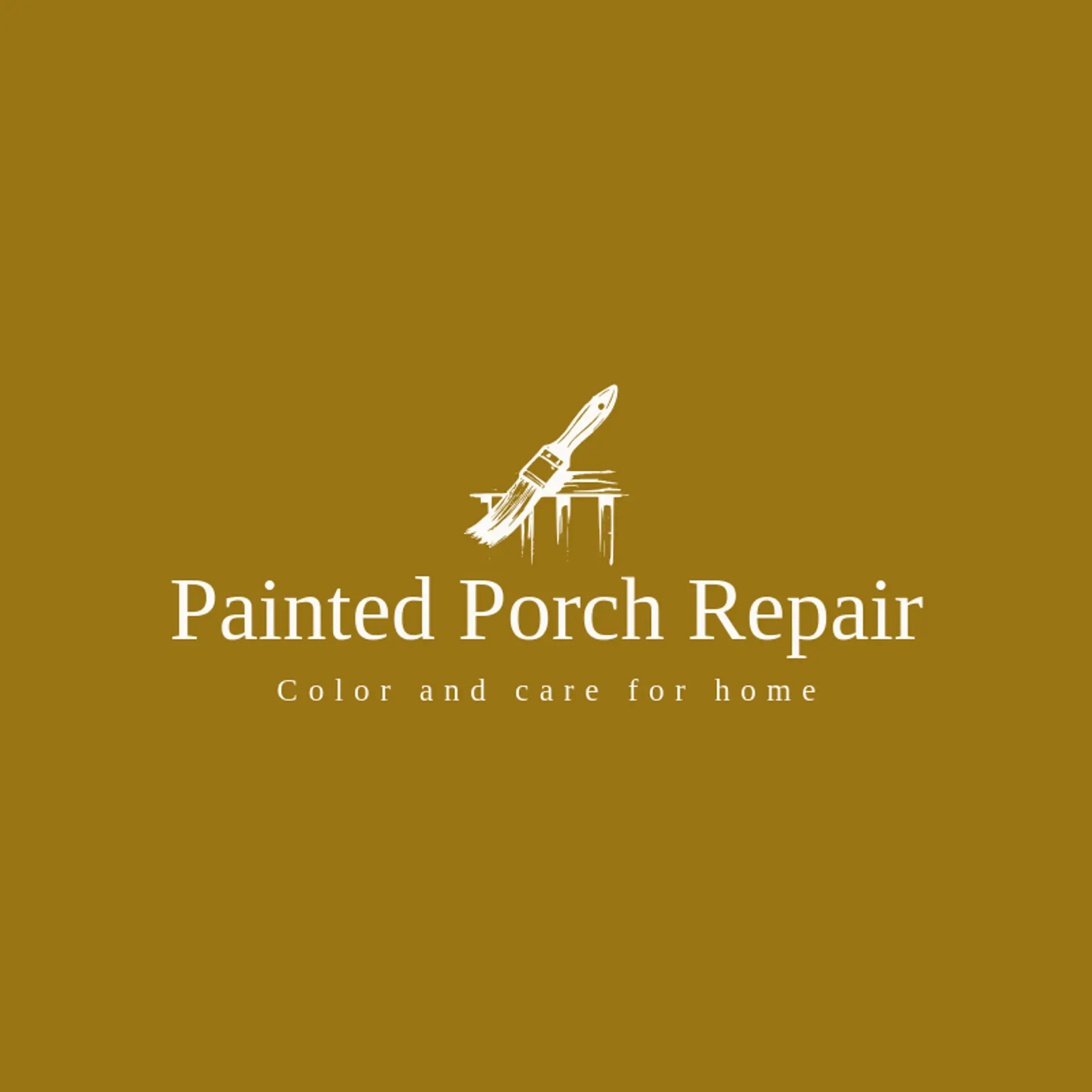 Painted Porch Repair logo for home repair
