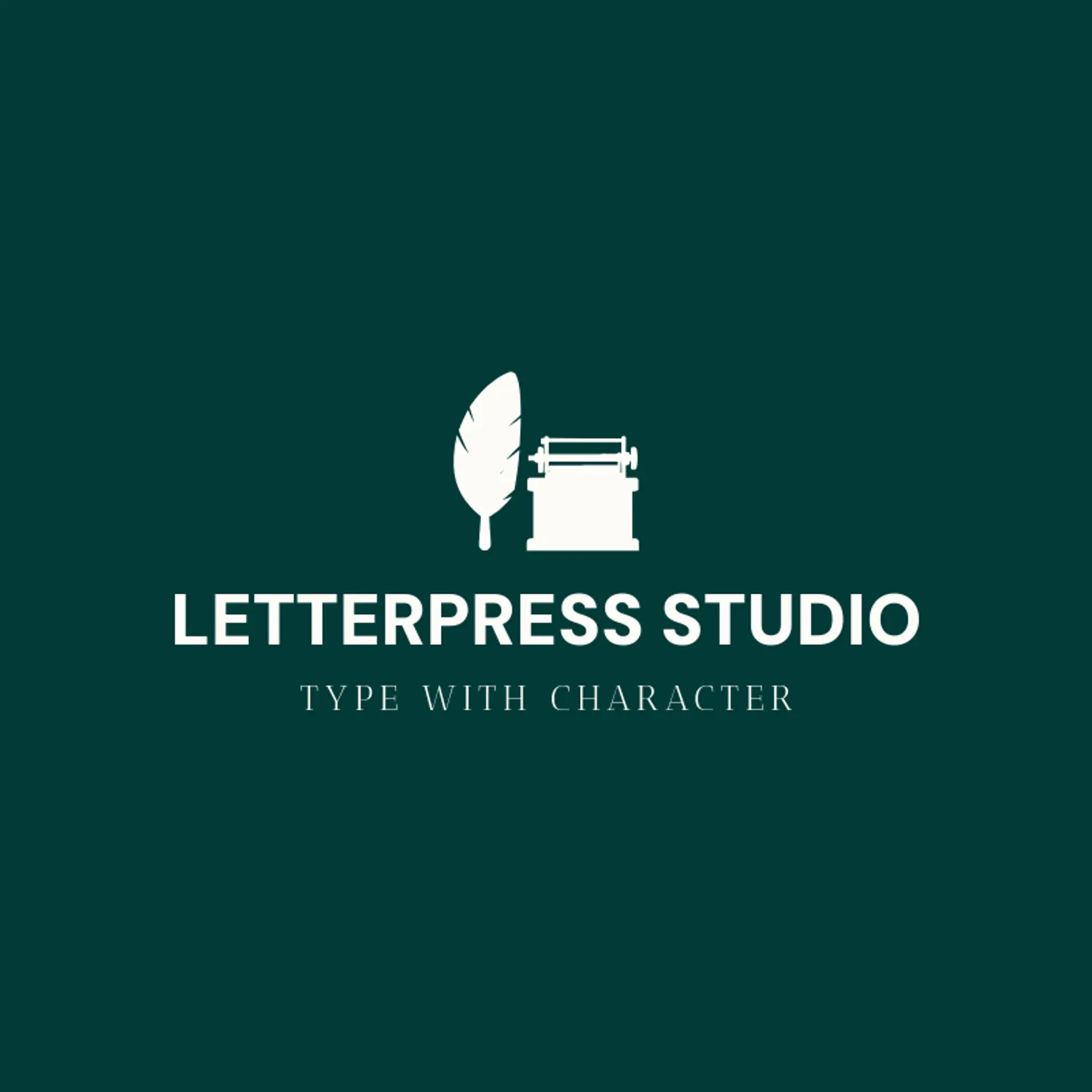 Letterpress Studio logo for printing press