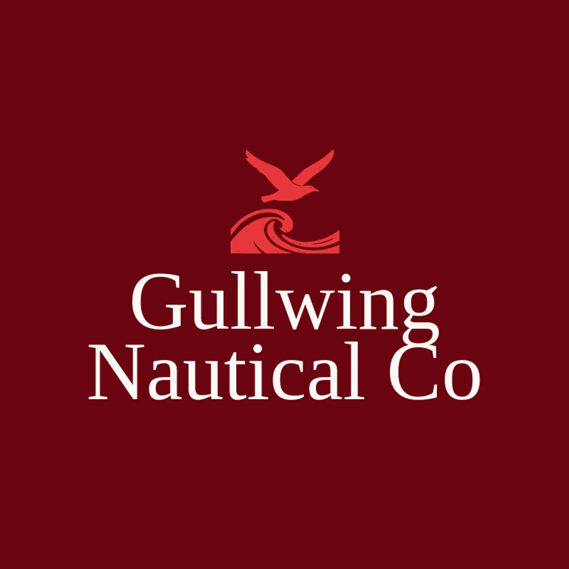 Gullwing Nautical Co logo for nautical
