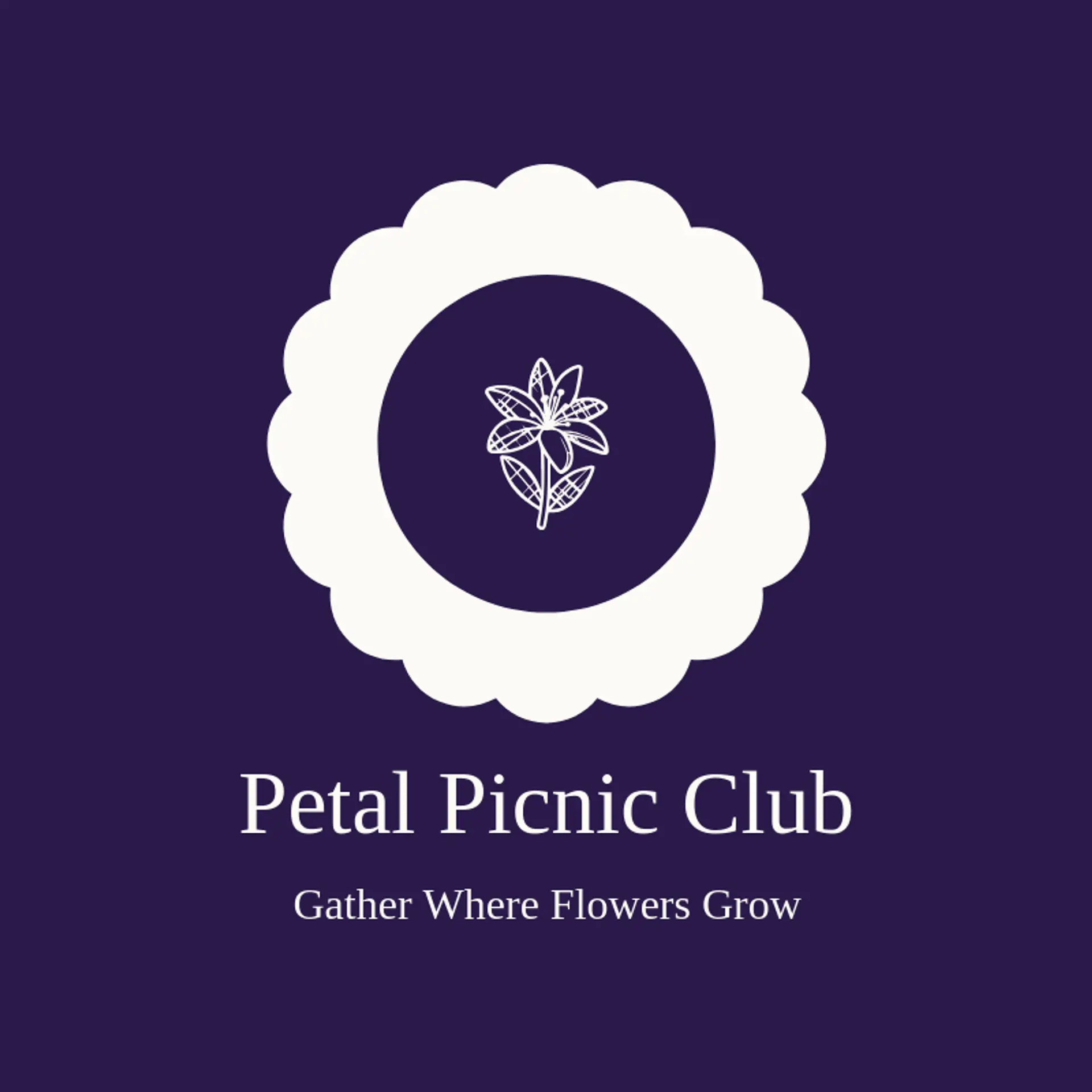 Petal Picnic Club logo for lily