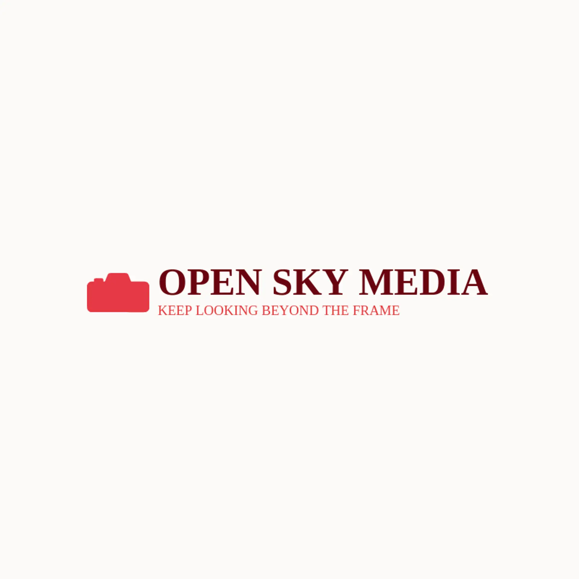 Open Sky Media logo for video camera