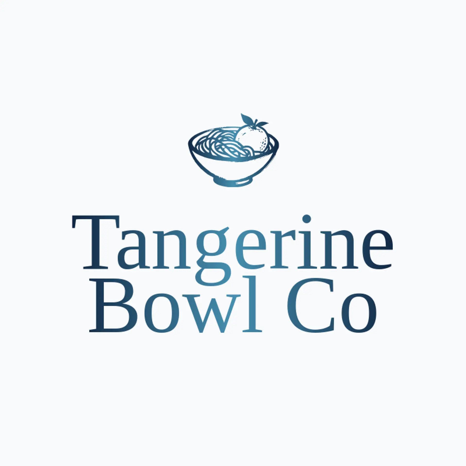 Tangerine Bowl Co logo for noodle