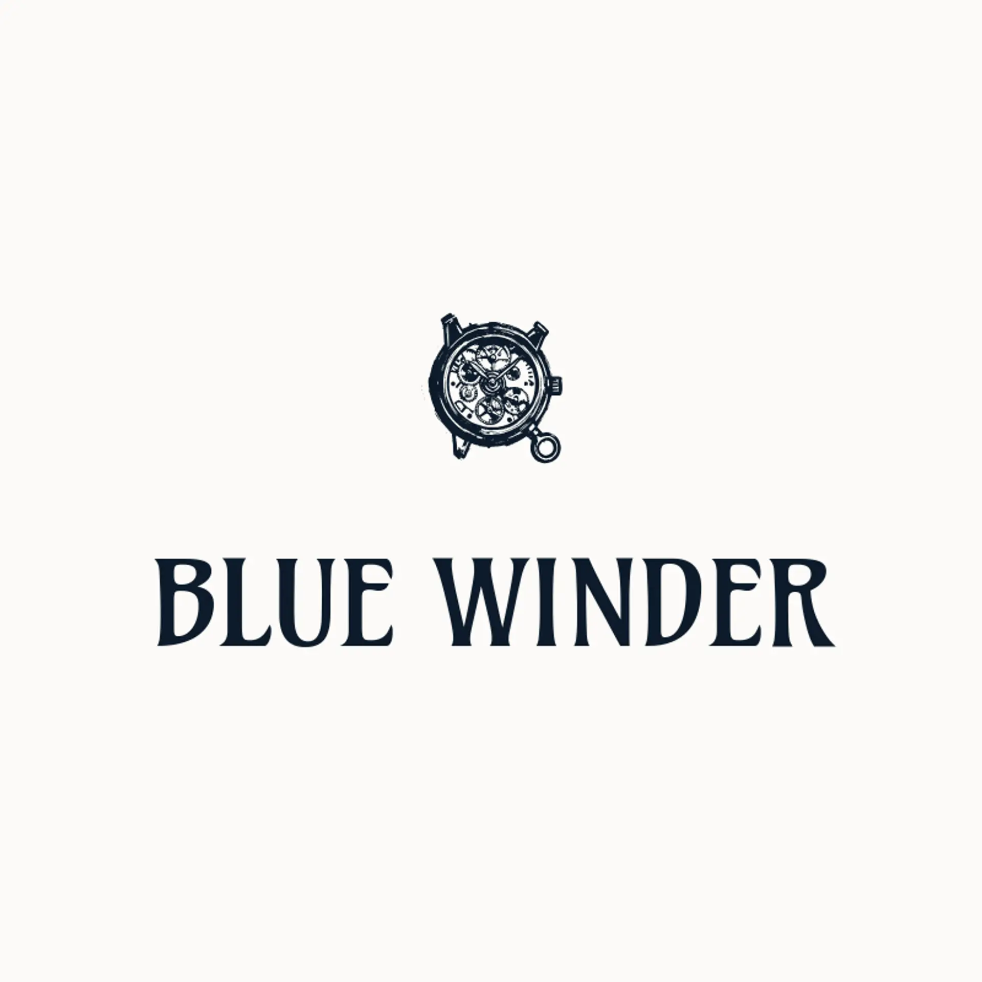 Blue Winder logo for watch