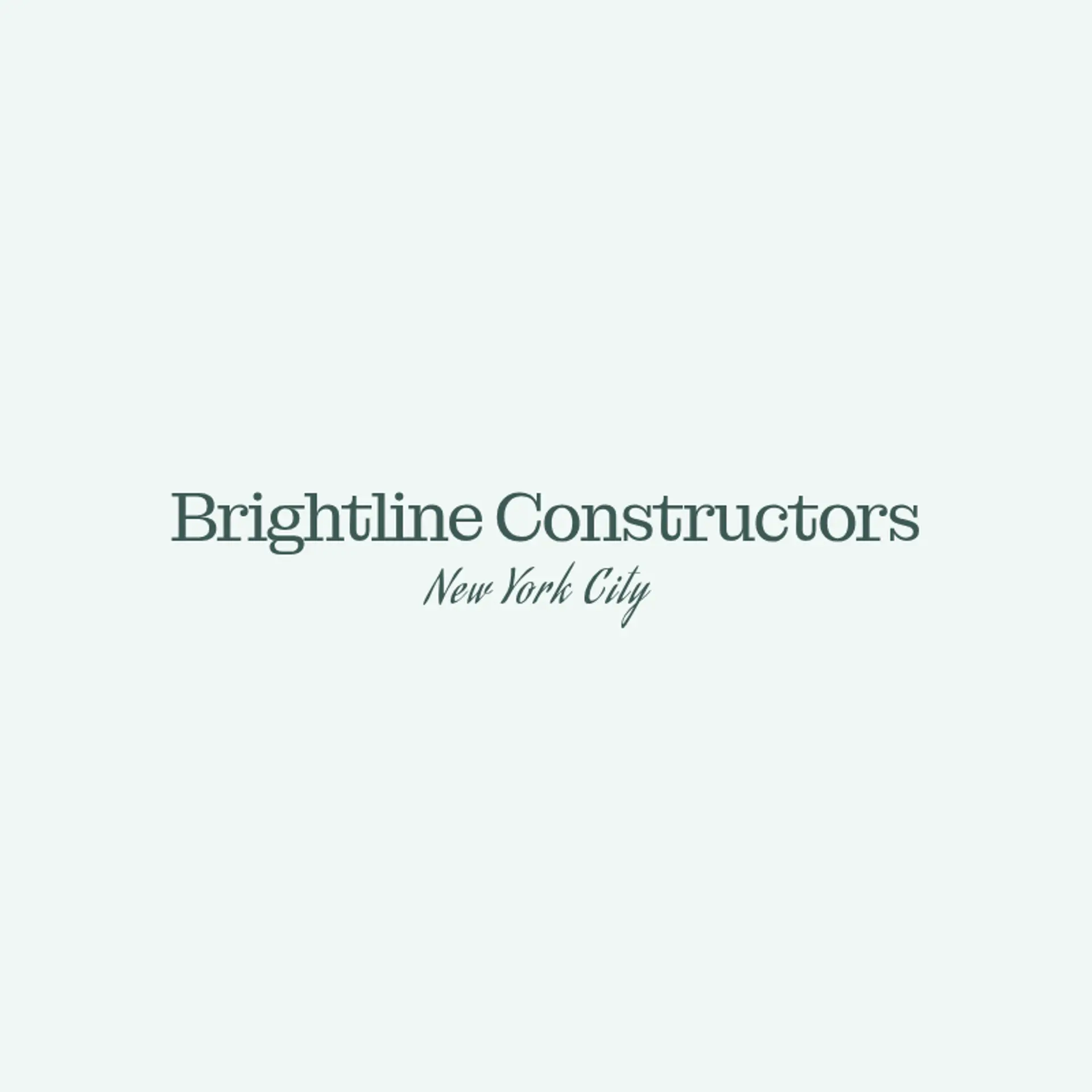 BrightLine Constructors logo for commercial construction