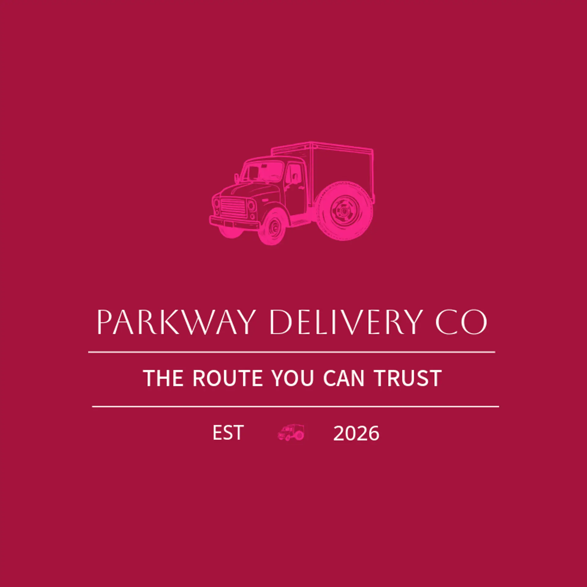Parkway Delivery Co logo for truck