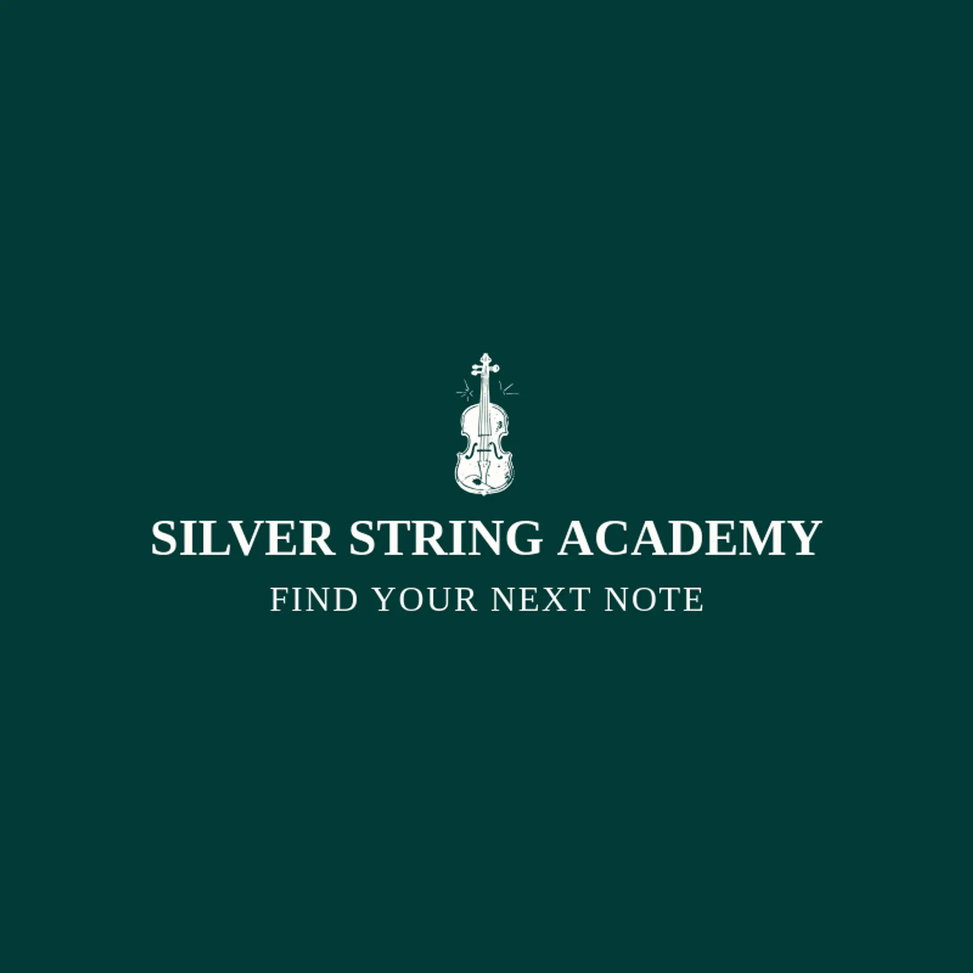 Silver String Academy logo for violin