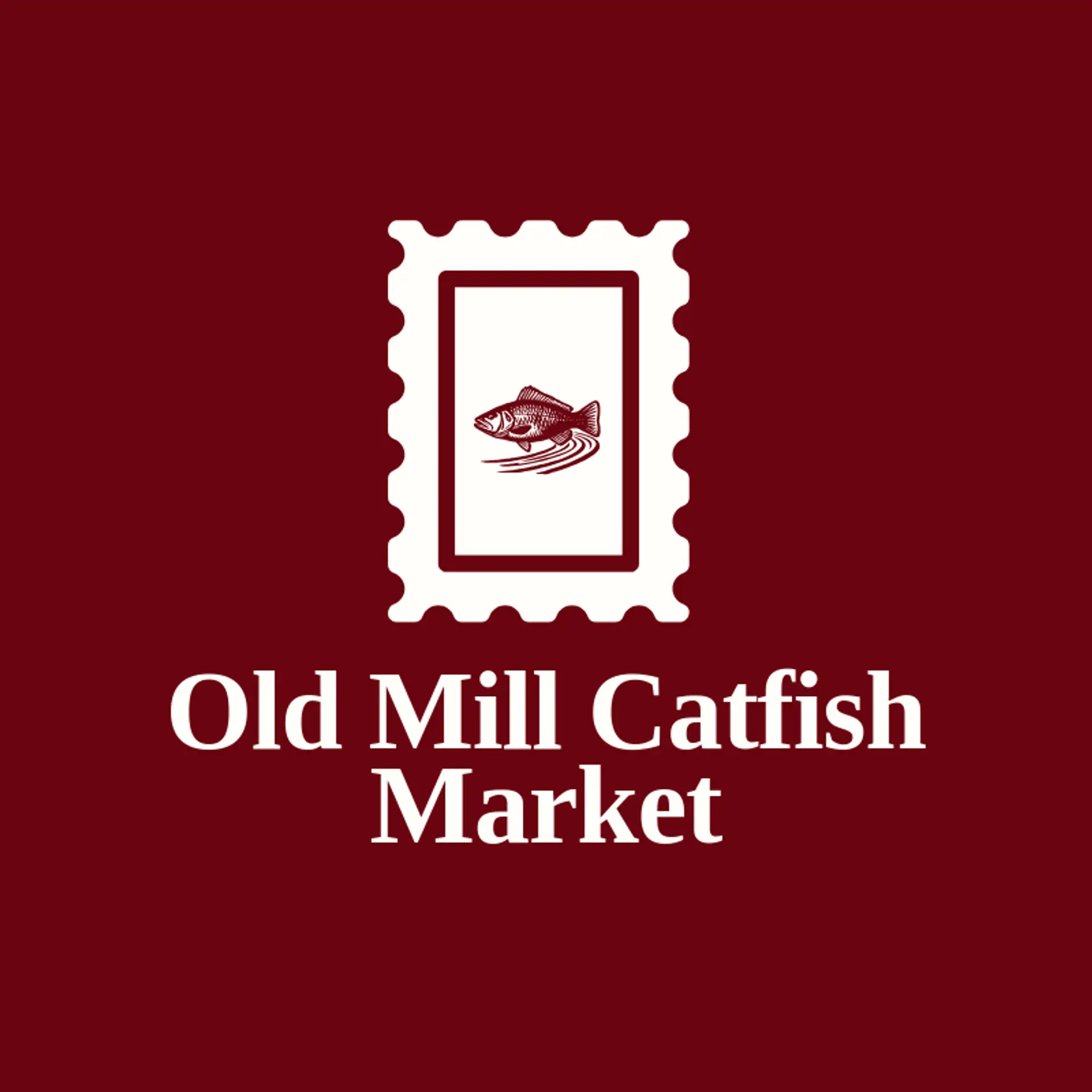 Old Mill Catfish Market logo for catfish