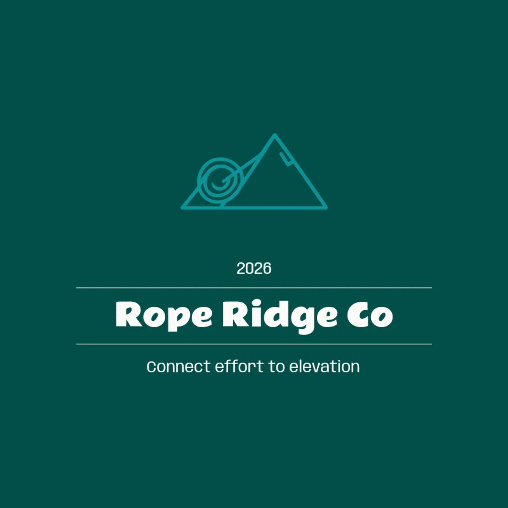 Rope Ridge Co logo for summit