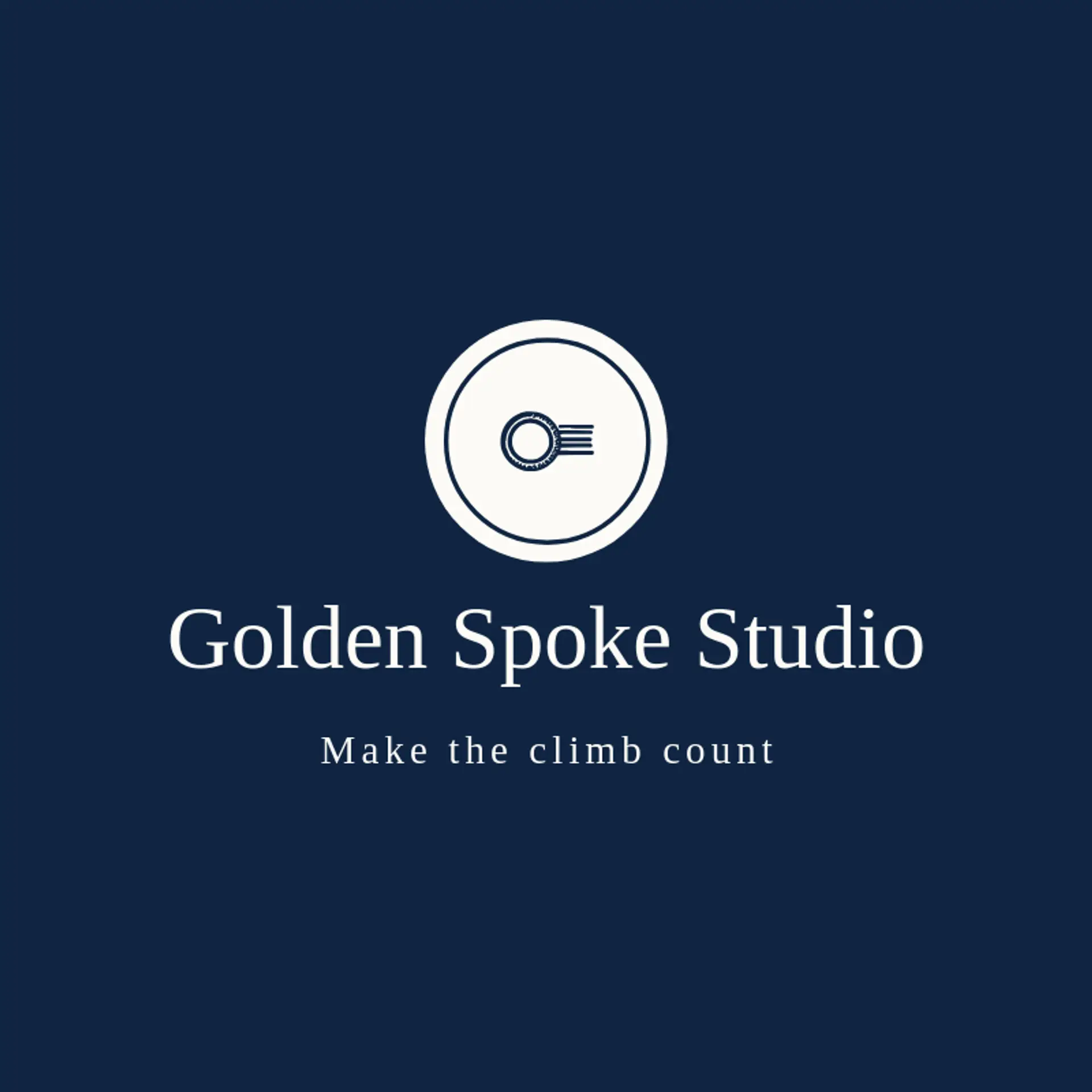 Golden Spoke Studio logo for cycling