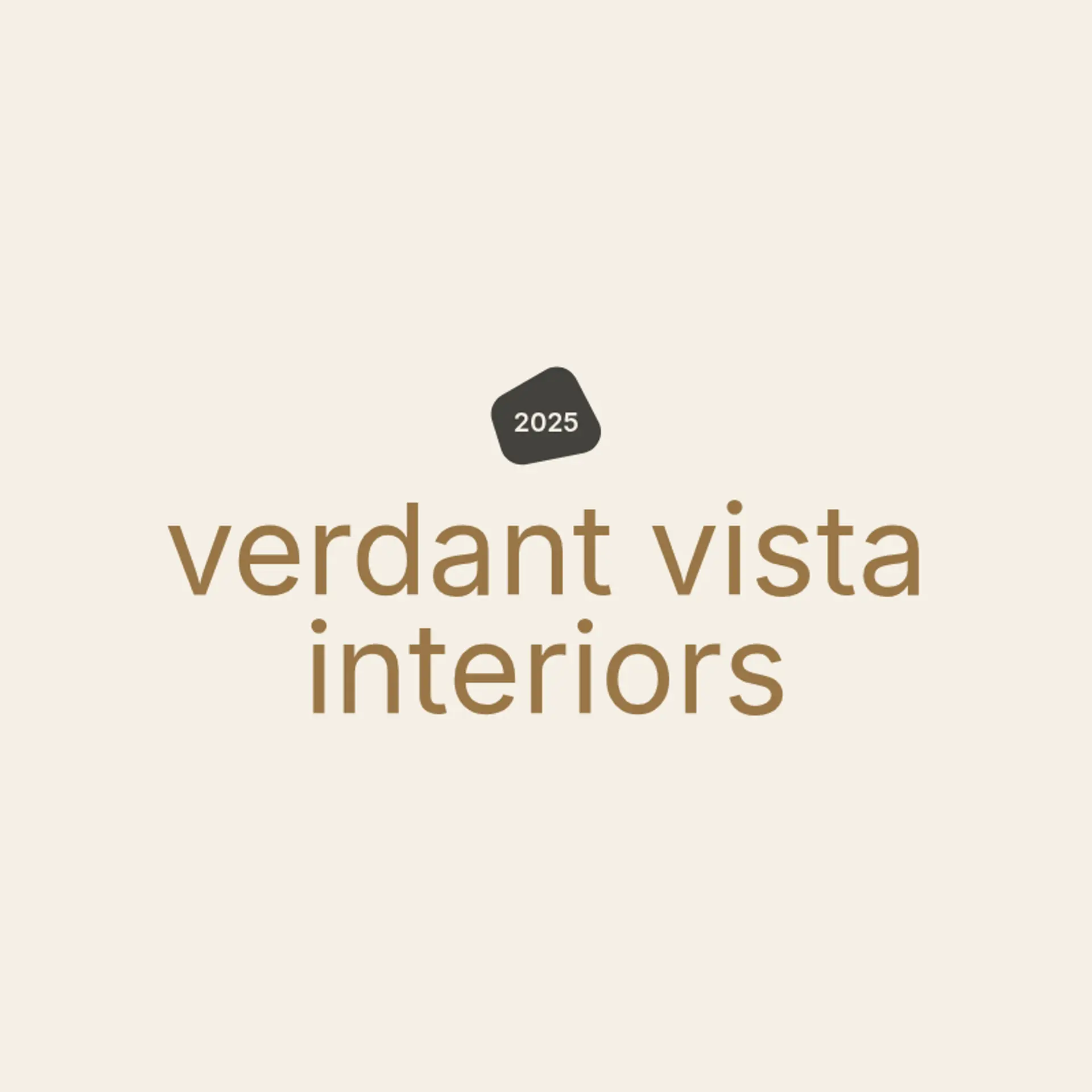 Verdant Vista Interiors logo for interior design