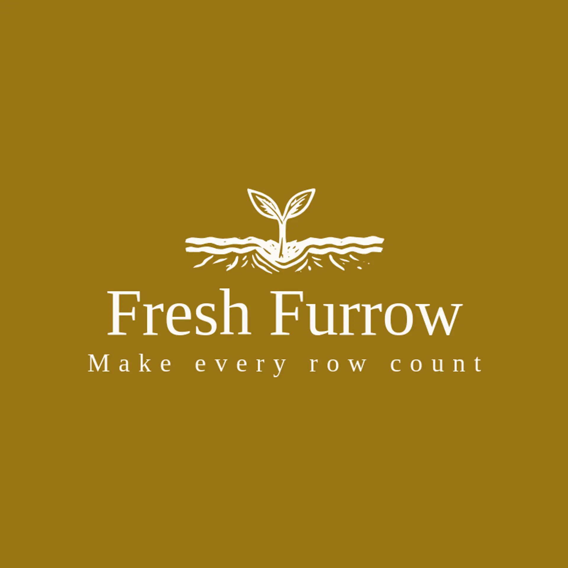 Fresh Furrow logo for gardening