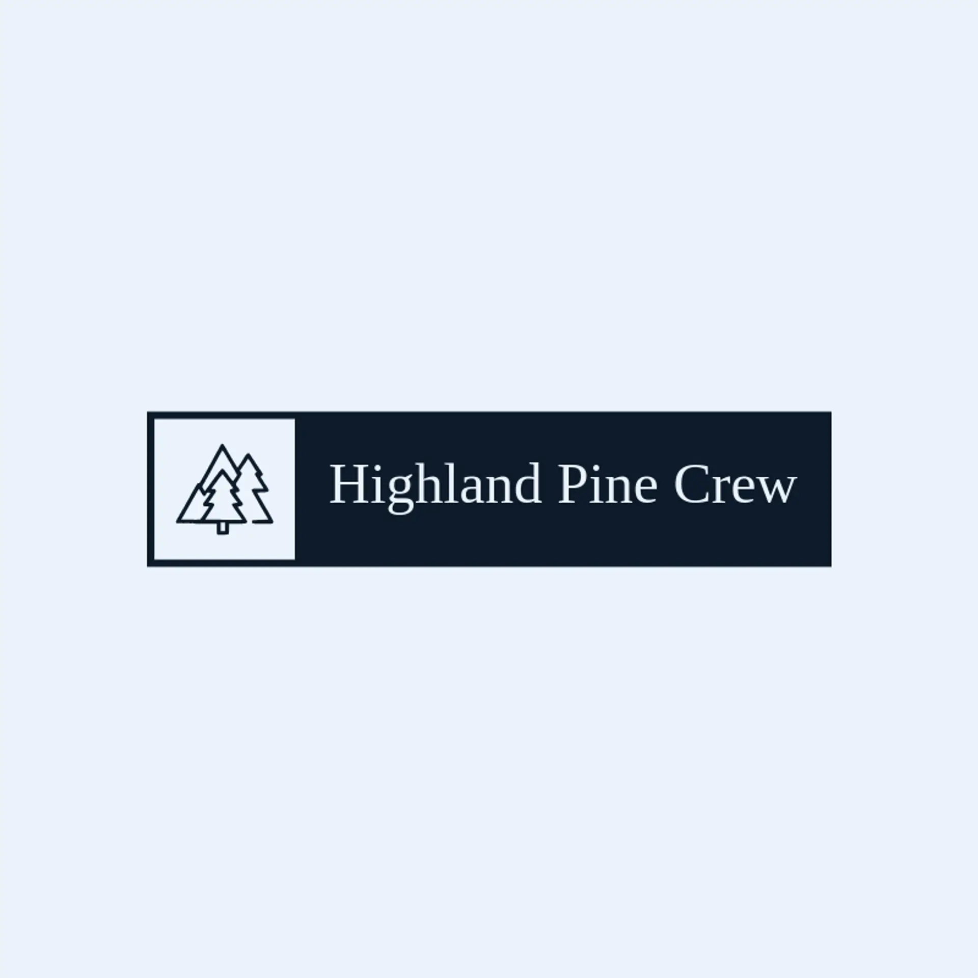 Highland Pine Crew logo for pine tree