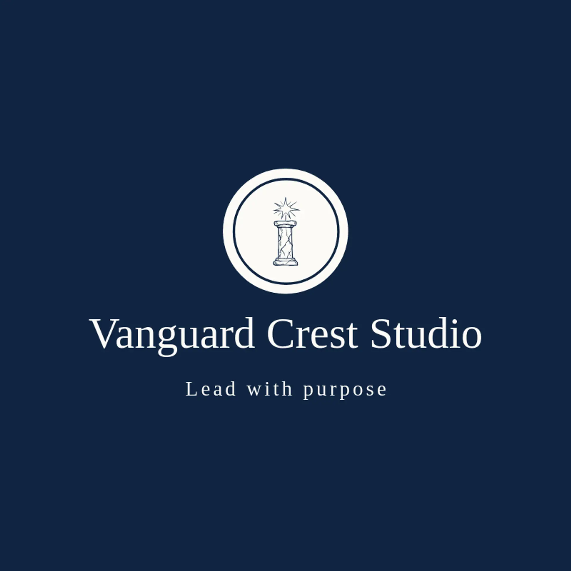 Vanguard Crest Studio logo for official