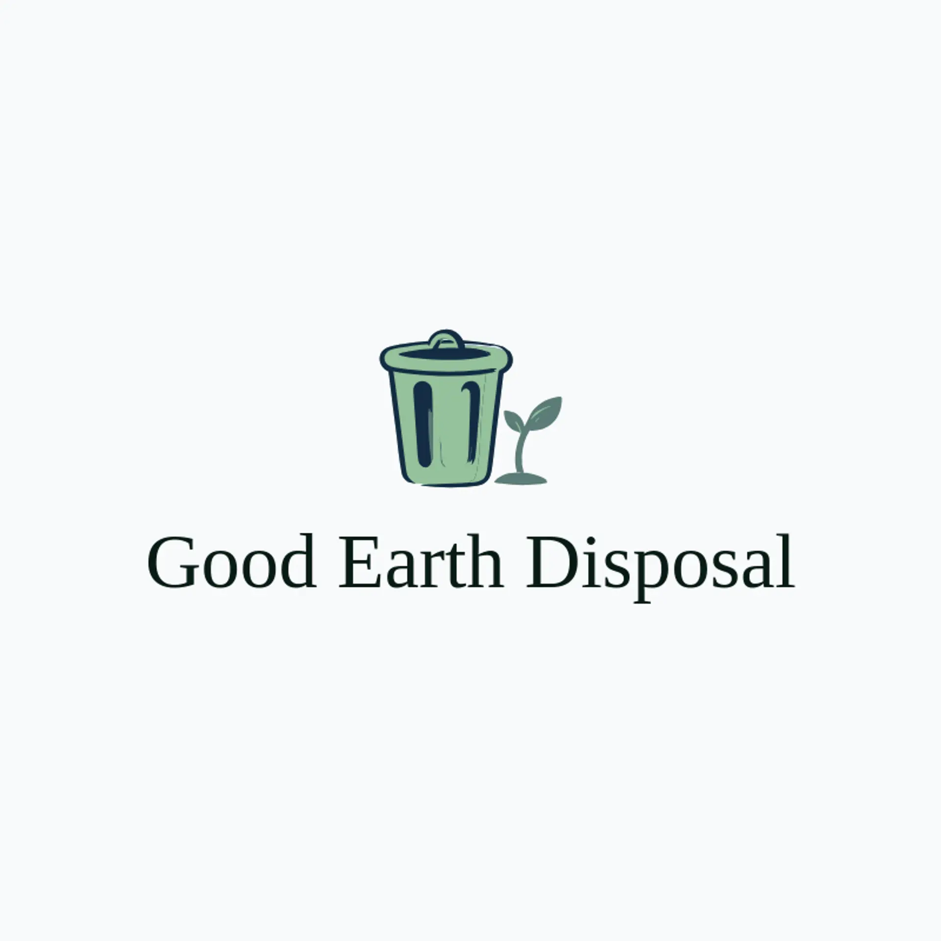 Good Earth Disposal logo for garbage