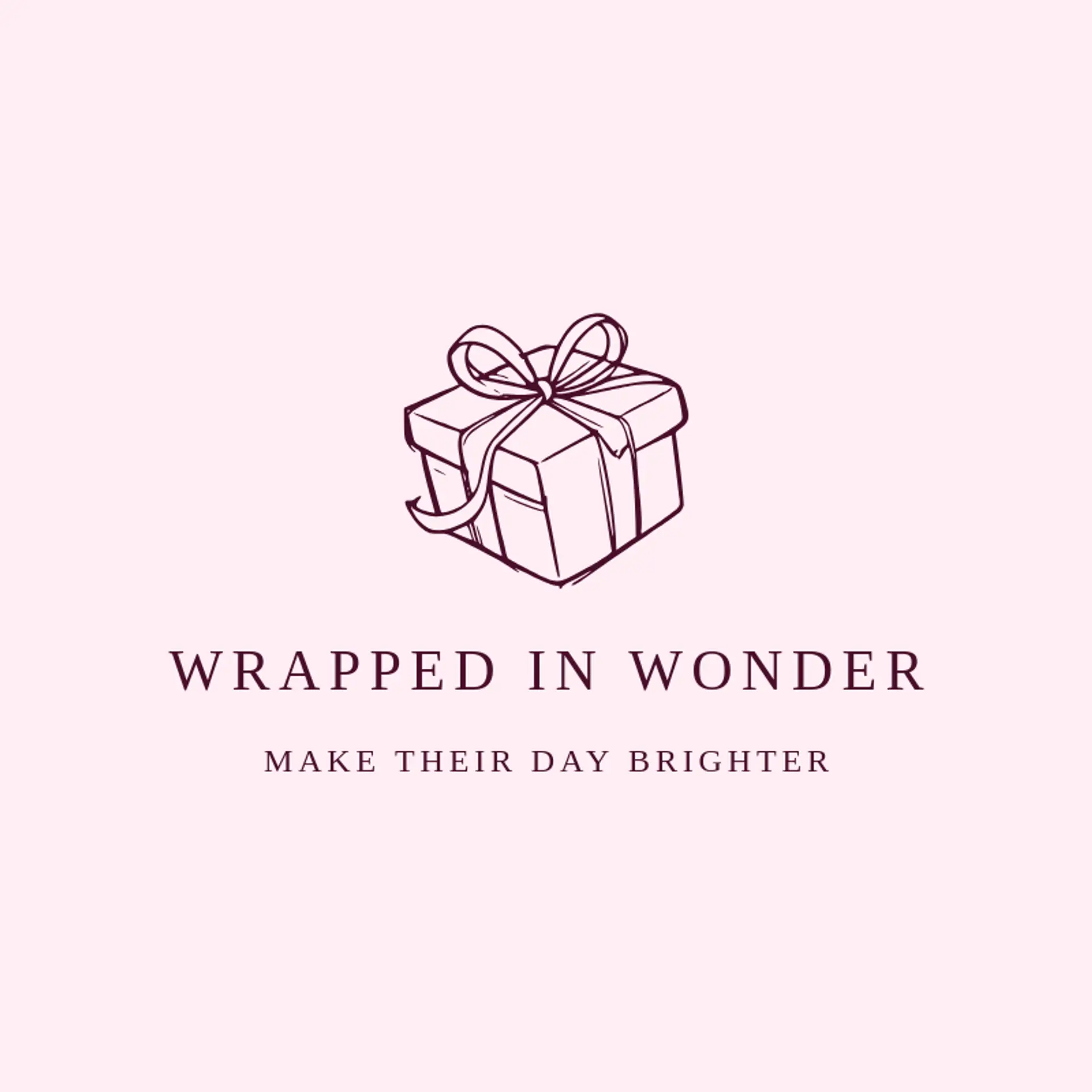 Wrapped in Wonder logo for gift