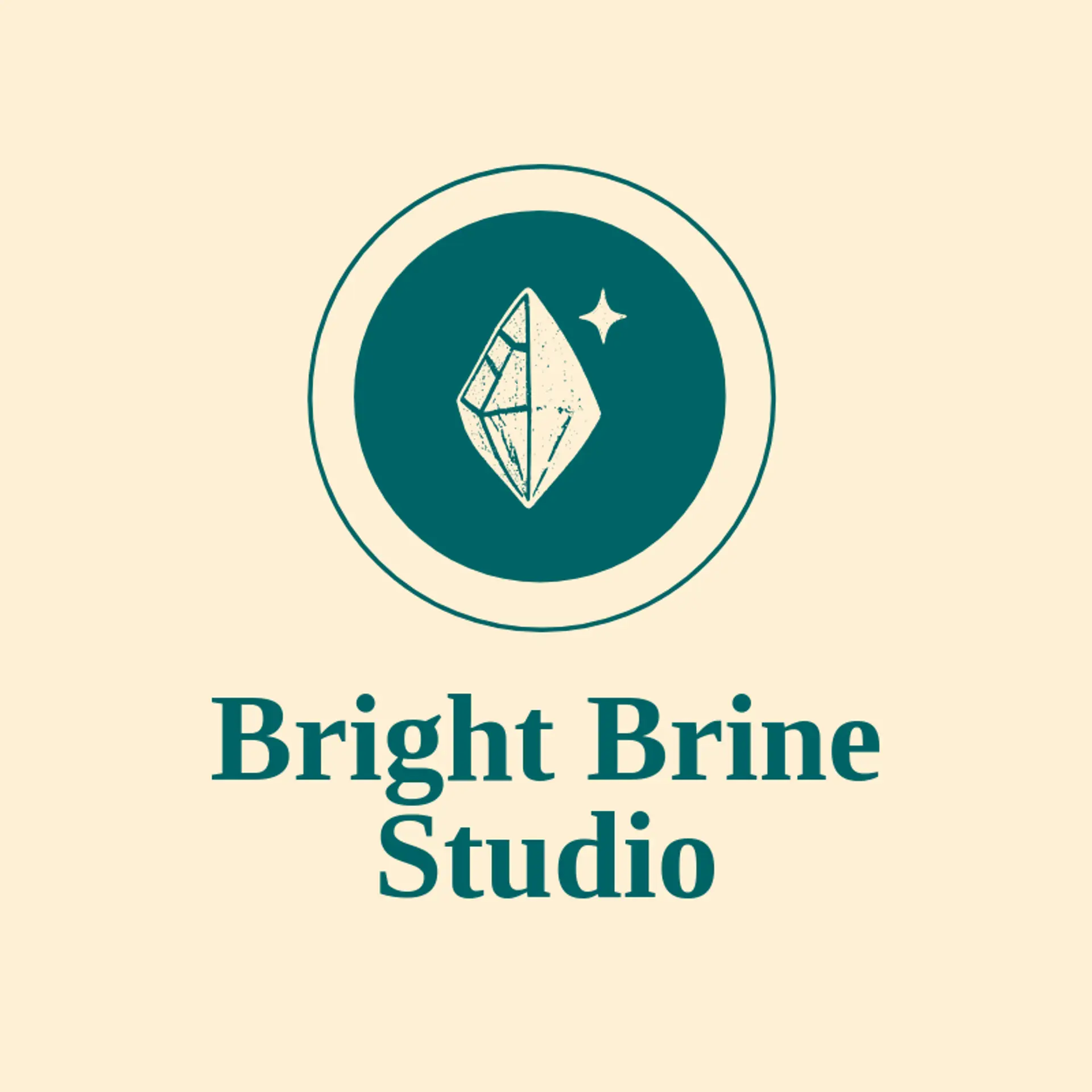 Bright Brine Studio logo for salt