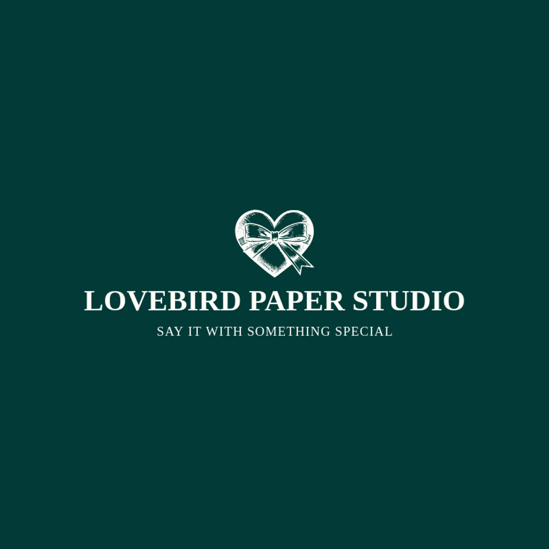 Lovebird Paper Studio logo for valentine