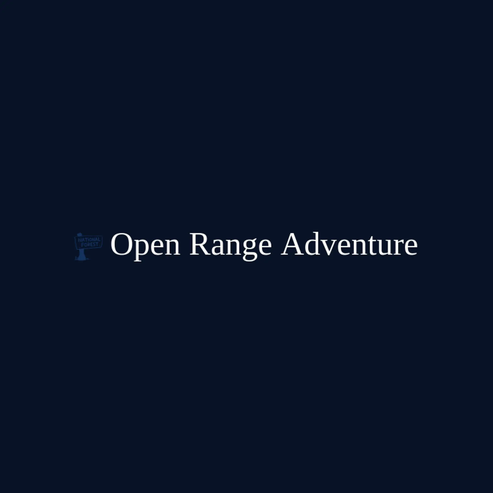 Open Range Adventure logo for national park