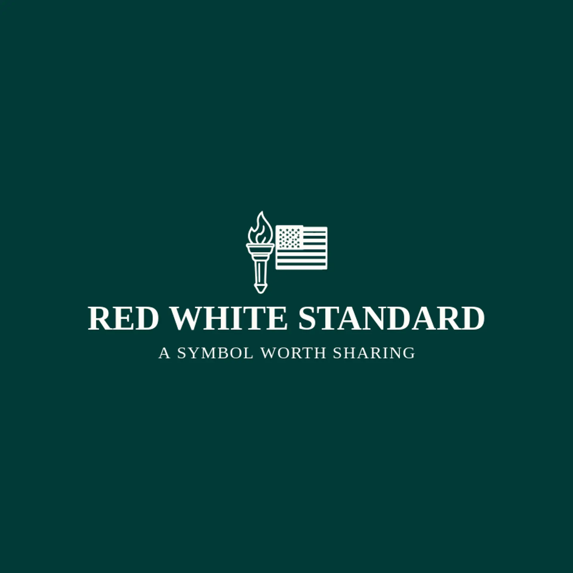 Red White Standard logo for american flag