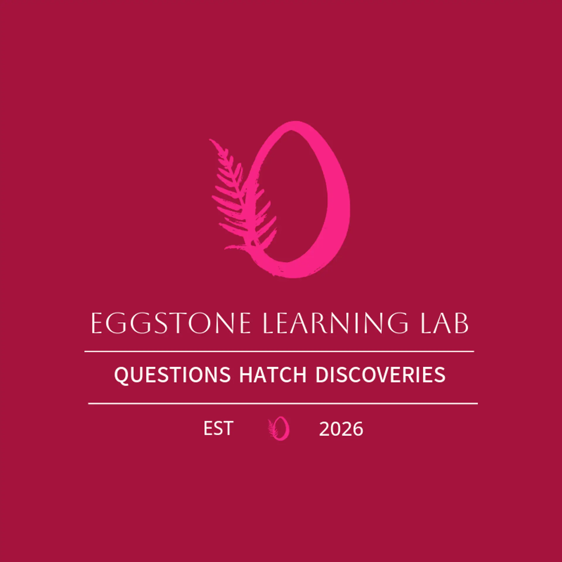 Eggstone Learning Lab logo for dinosaur