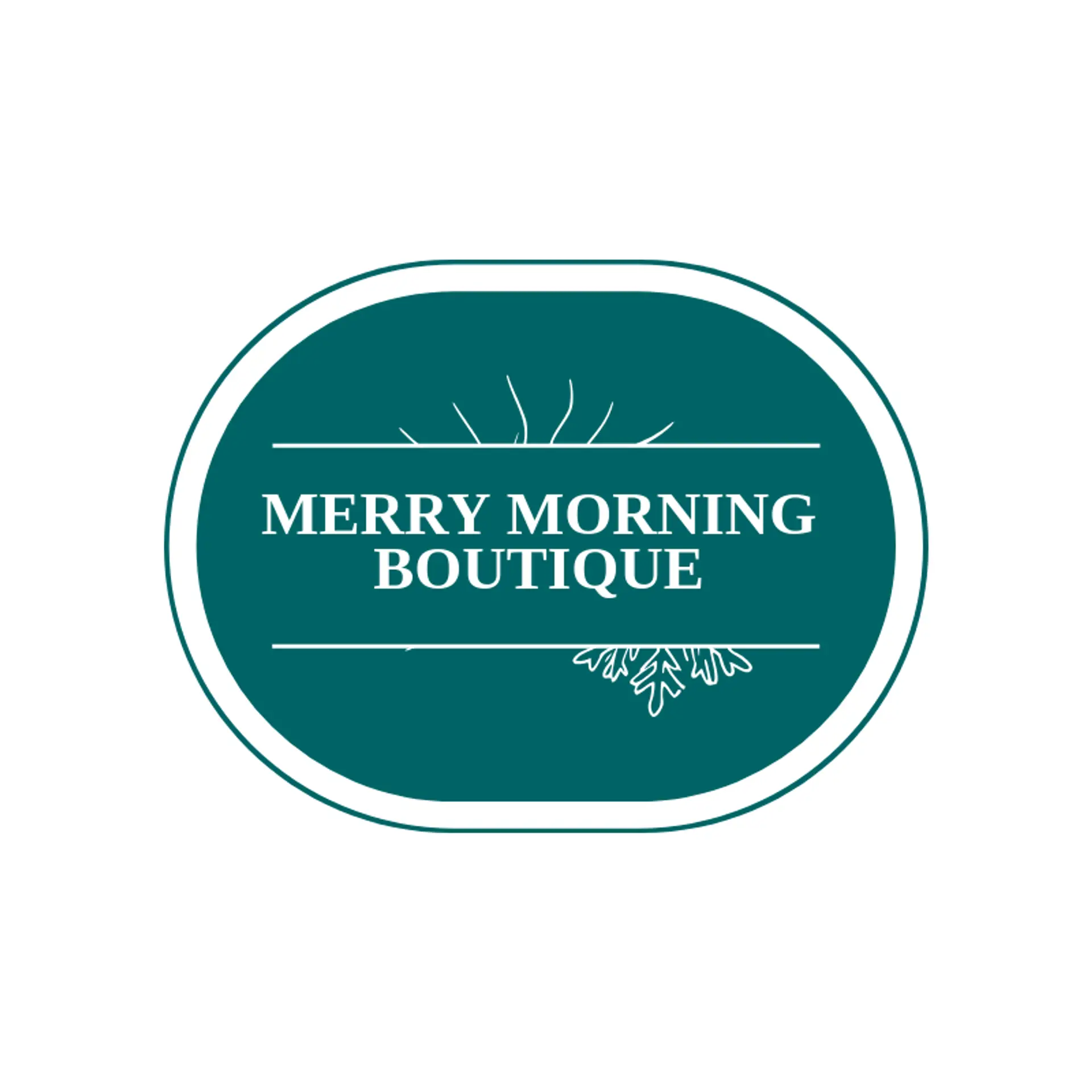 Merry Morning Boutique logo for holiday